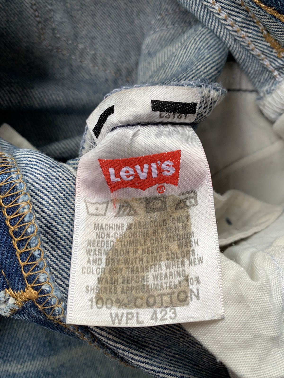 Levi's Faded Vintage Levis 501 Distressed Denim Size US 32 / EU 48 - 7 Thumbnail