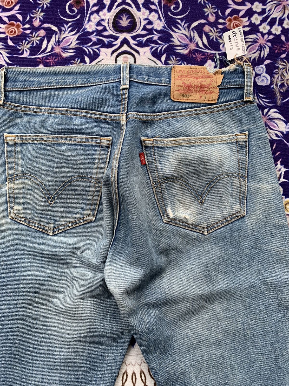 Levi's Faded Vintage Levis 501 Distressed Denim Size US 32 / EU 48 - 12 Thumbnail