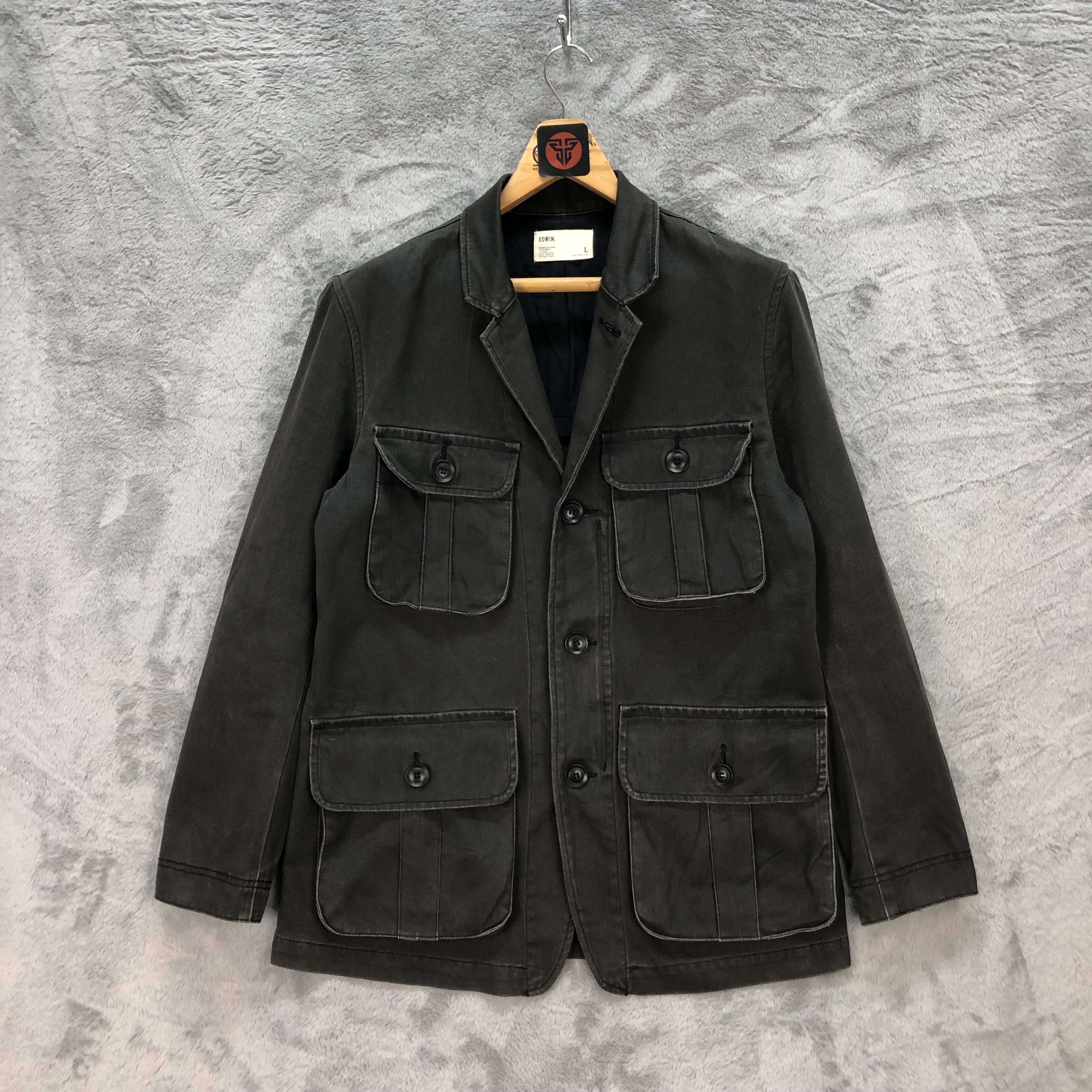 Edwin VINTAGE EDWIN FOUR POCKET CHORE JACKET #6141-219 Size US L / EU 52-54 / 3 - 1 Thumbnail