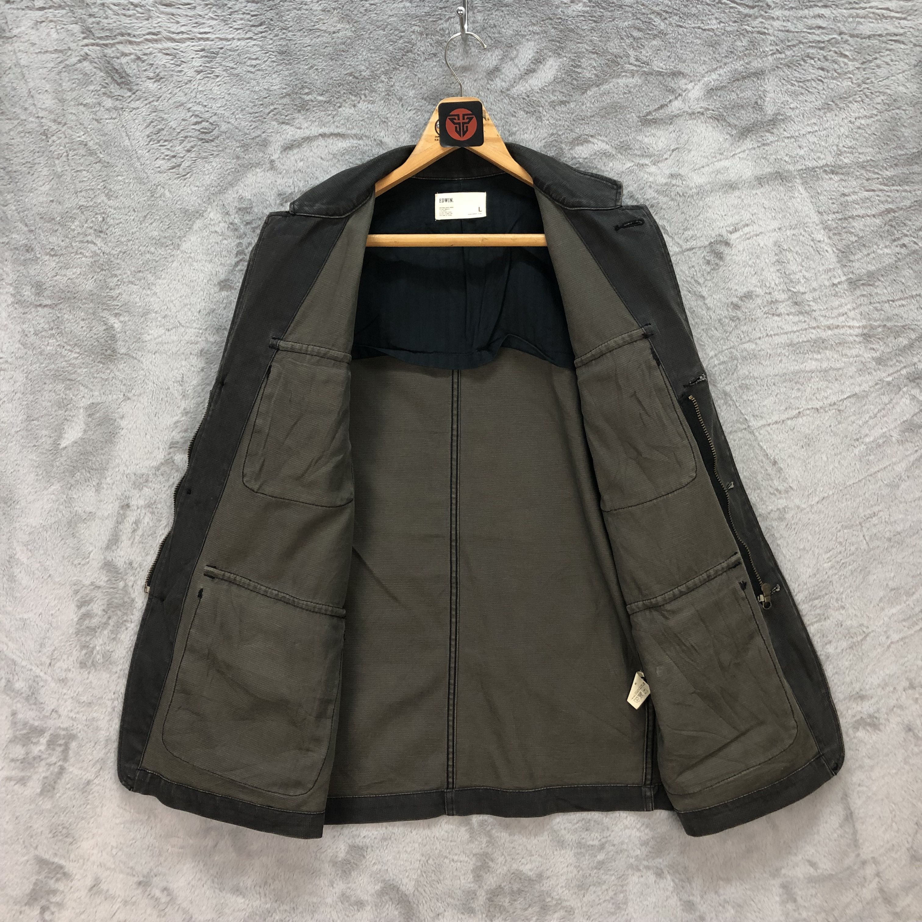 Edwin VINTAGE EDWIN FOUR POCKET CHORE JACKET #6141-219 Size US L / EU 52-54 / 3 - 7 Thumbnail