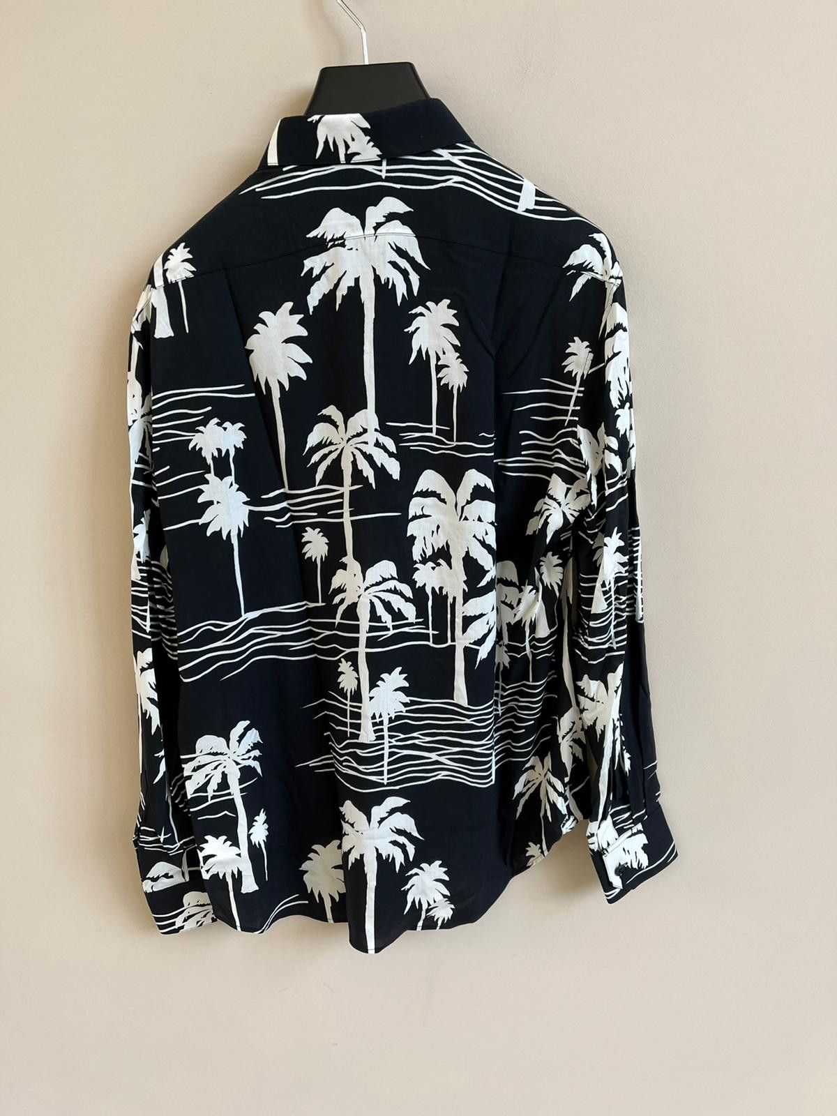 Celine Chemise Collar Drugstore Hawaiian Print / Black & White Size US XL / EU 56 / 4 - 15 Thumbnail
