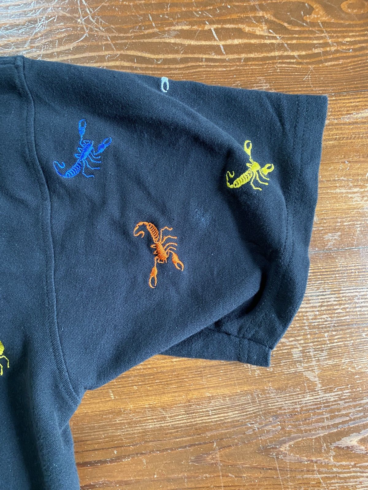 Vintage Vintage 90’s Kanji Embroidered Scorpions All Over Polo Size US XXL / EU 58 / 5 - 13 Thumbnail