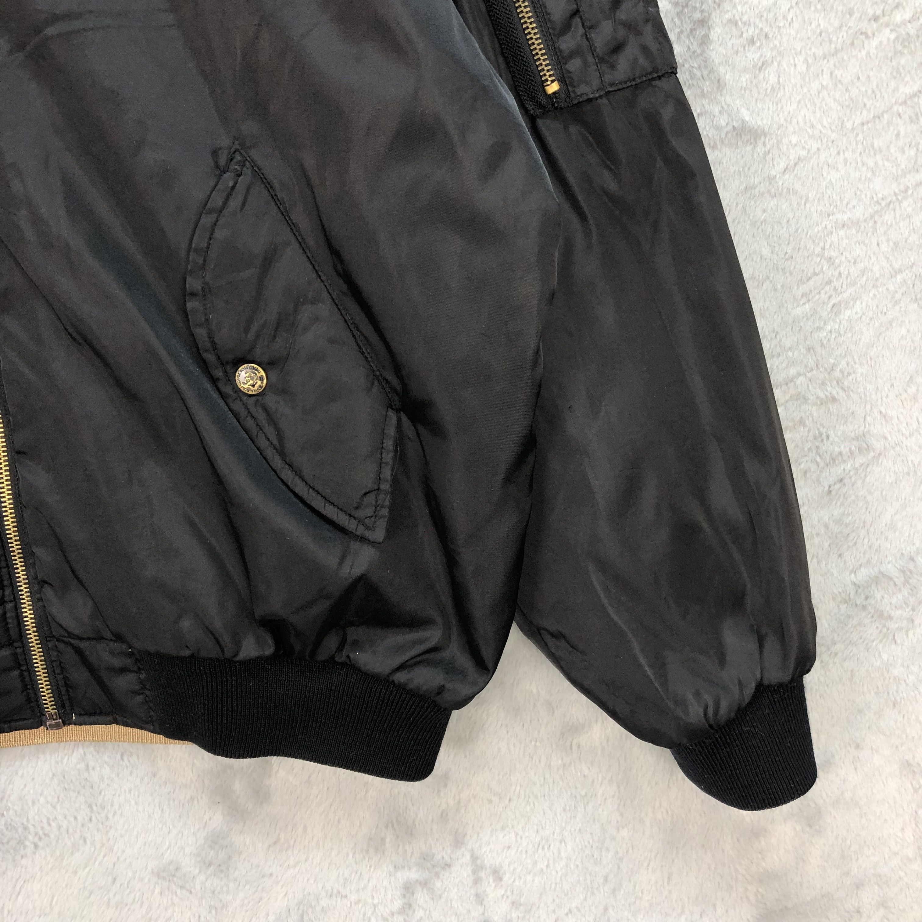 Vintage SUNTORY COFFE BOSS GOLDEN REVERSIBLE BOMBER JACKET #6162-50 Size US M / EU 48-50 / 2 - 14 Thumbnail