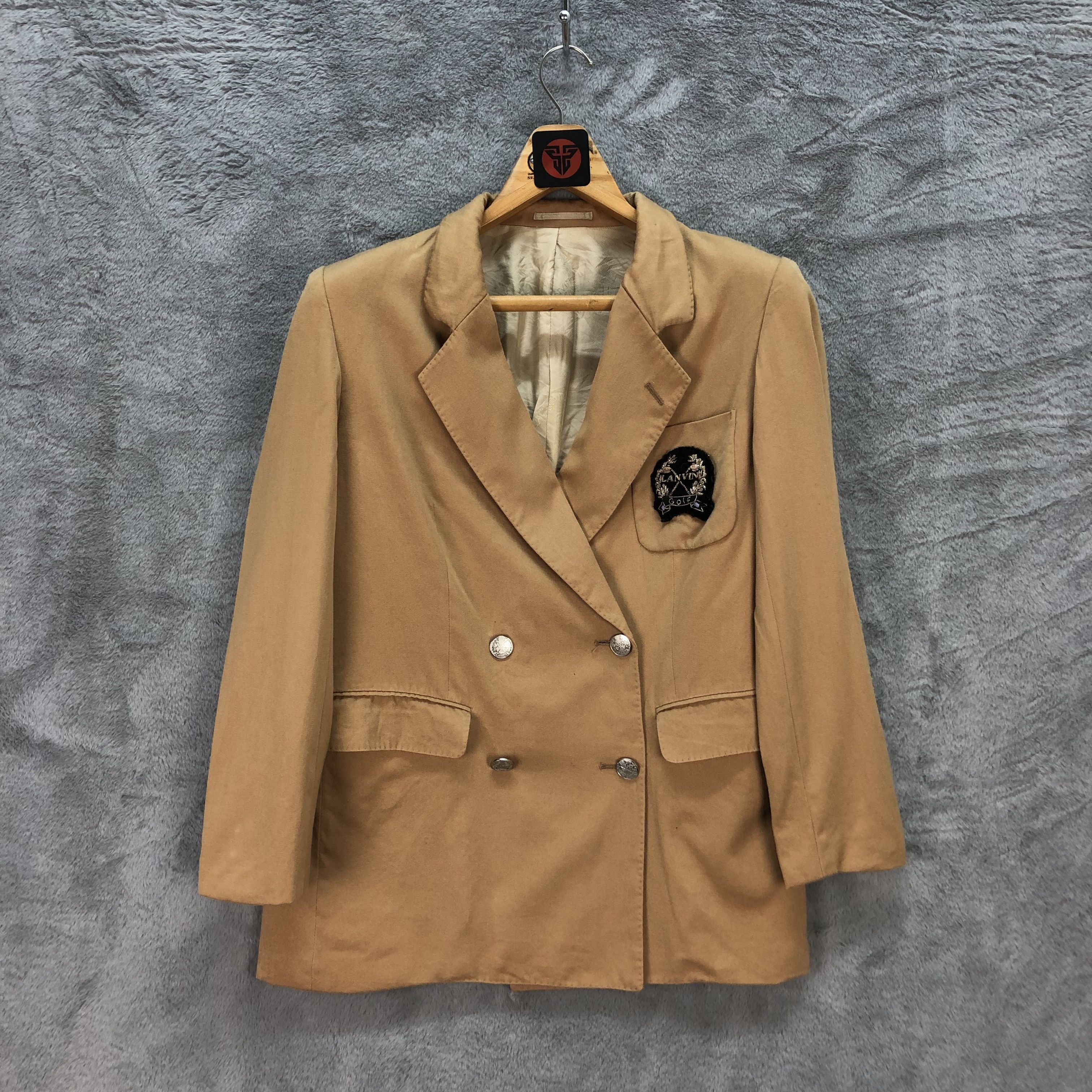 Lanvin LANVIN GOLF DOUBLE BREASTED SUIT JACKET #6139-219 Size S / US 4 / IT 40 - 1 Thumbnail