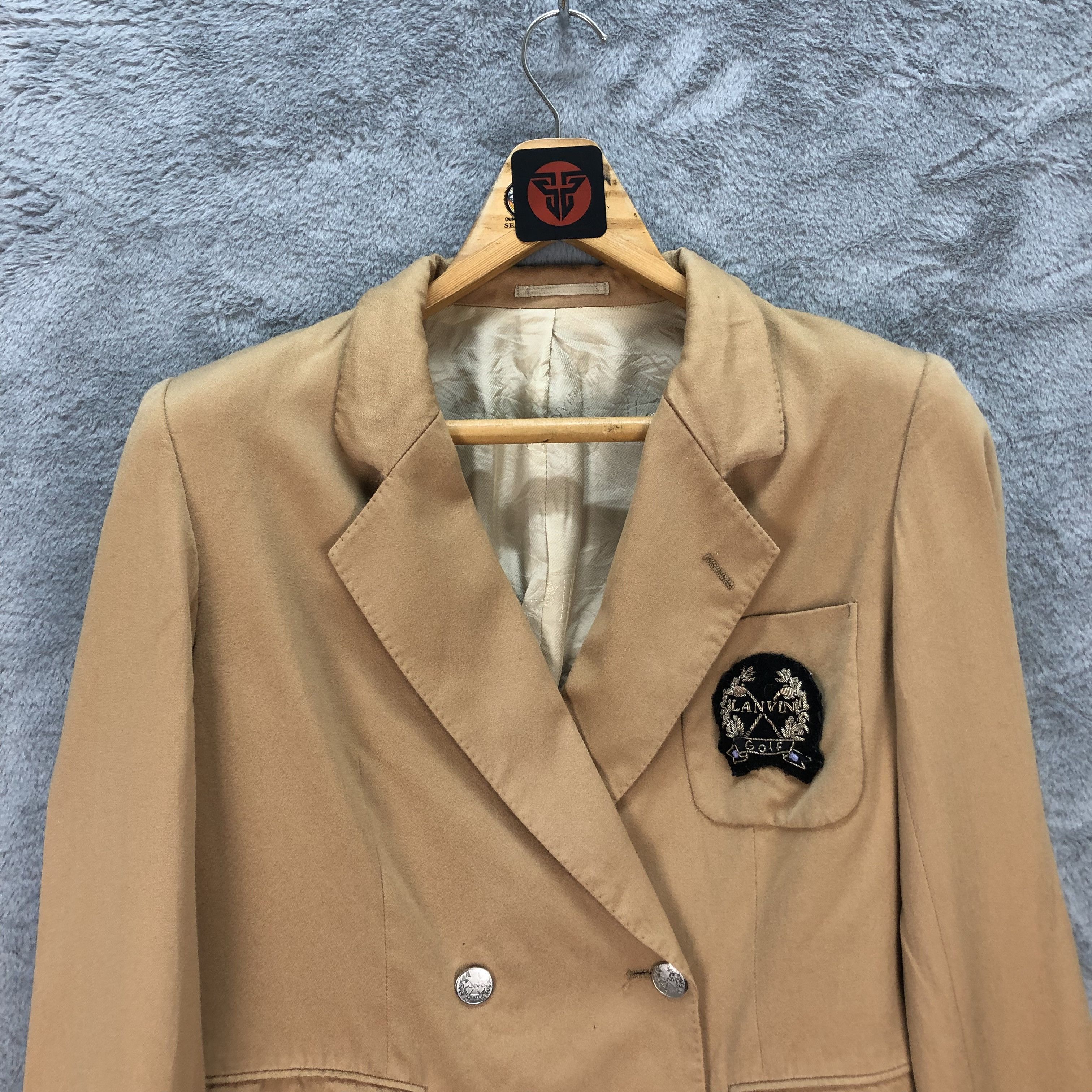 Lanvin LANVIN GOLF DOUBLE BREASTED SUIT JACKET #6139-219 Size S / US 4 / IT 40 - 2 Thumbnail