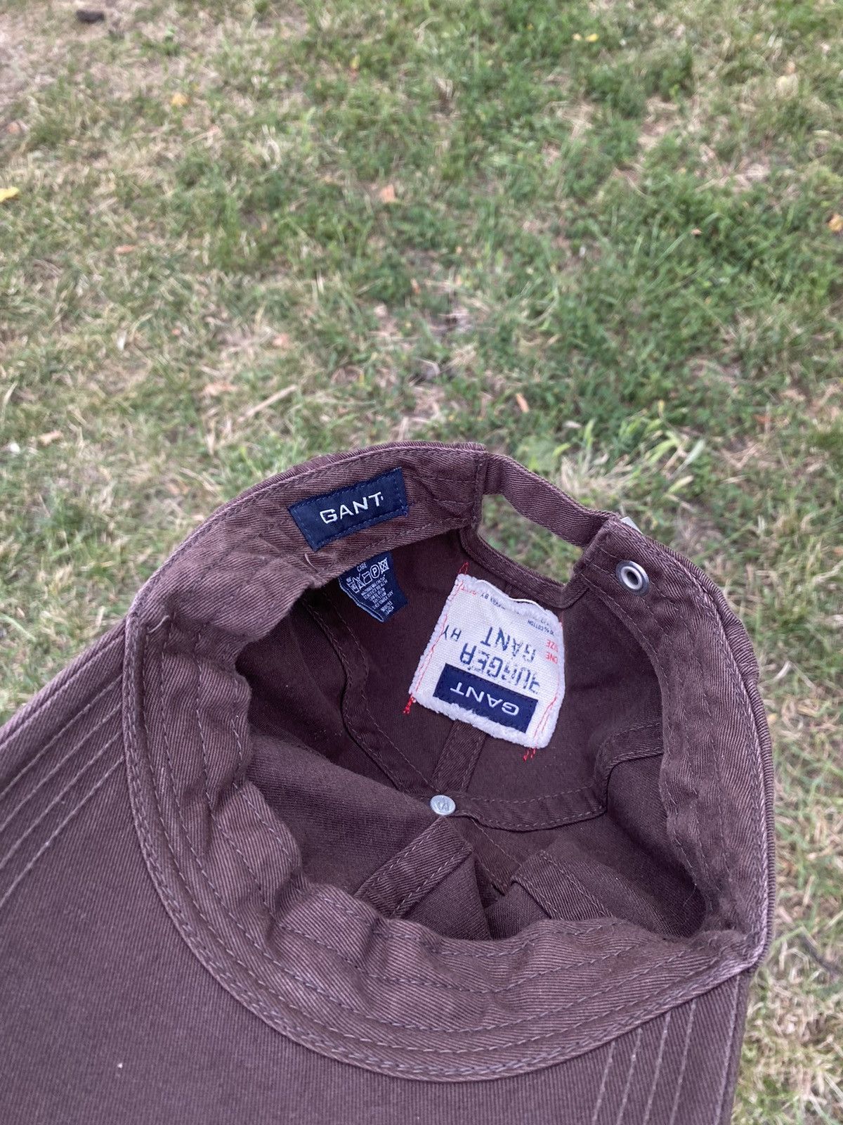 Gant Vintage Y2k Gant cap streetwear brown big logo style Size ONE SIZE - 3 Thumbnail