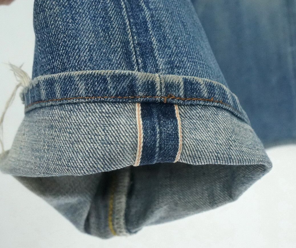 Edwin 🔥 Vtg EDWIN 13oz Grand Blue Selvedge Worn Out Aging Denim Size US 32 / EU 48 - 7 Thumbnail