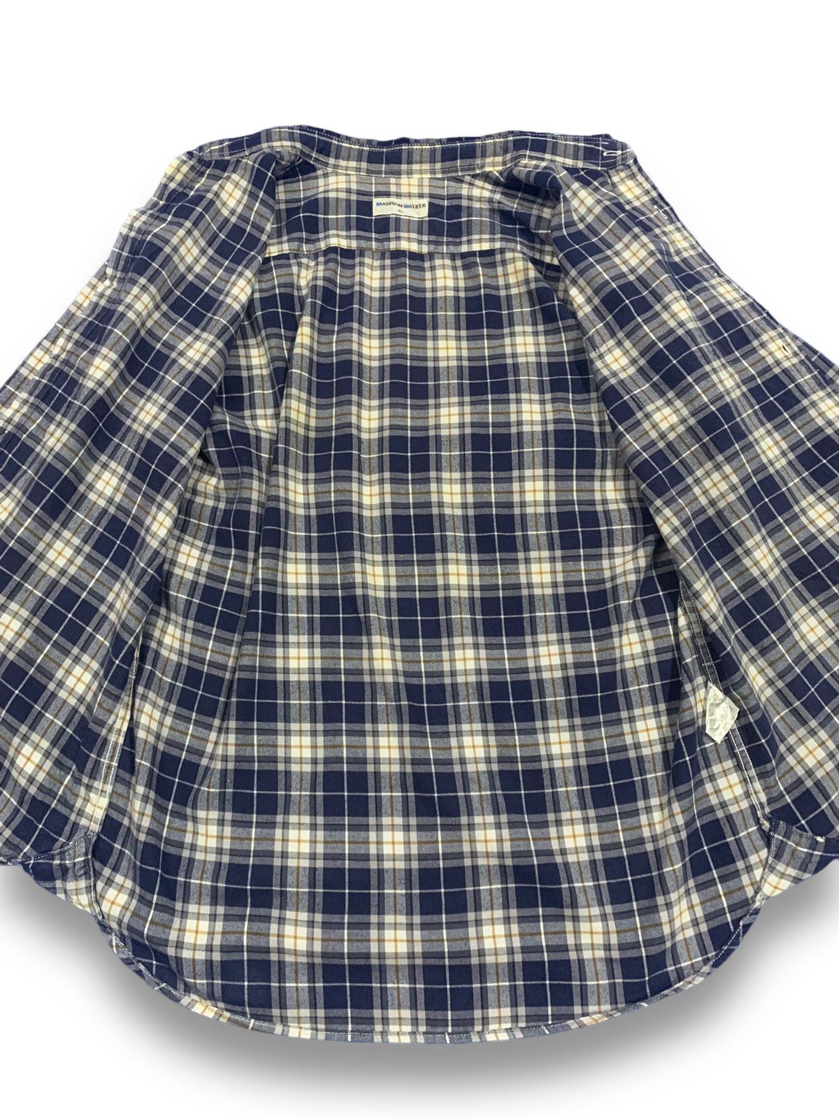 Japanese Brand Vintage Madison Walker Checked Flannel Travis Scott Style Size US L / EU 52-54 / 3 - 13 Thumbnail