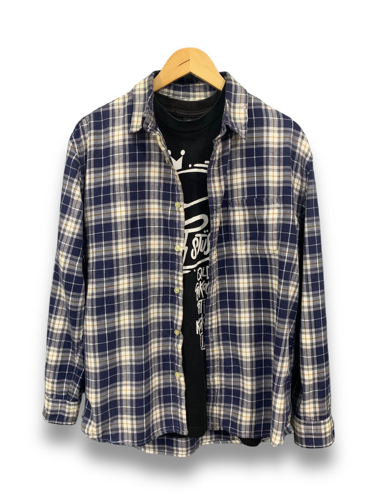 Japanese Brand Vintage Madison Walker Checked Flannel Travis Scott Style Size US L / EU 52-54 / 3 - 2 Thumbnail