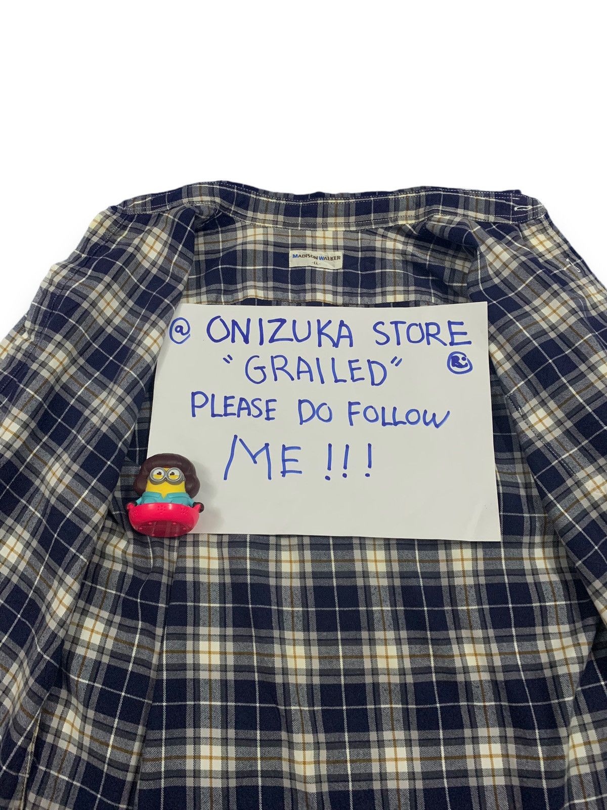 Japanese Brand Vintage Madison Walker Checked Flannel Travis Scott Style Size US L / EU 52-54 / 3 - 14 Thumbnail