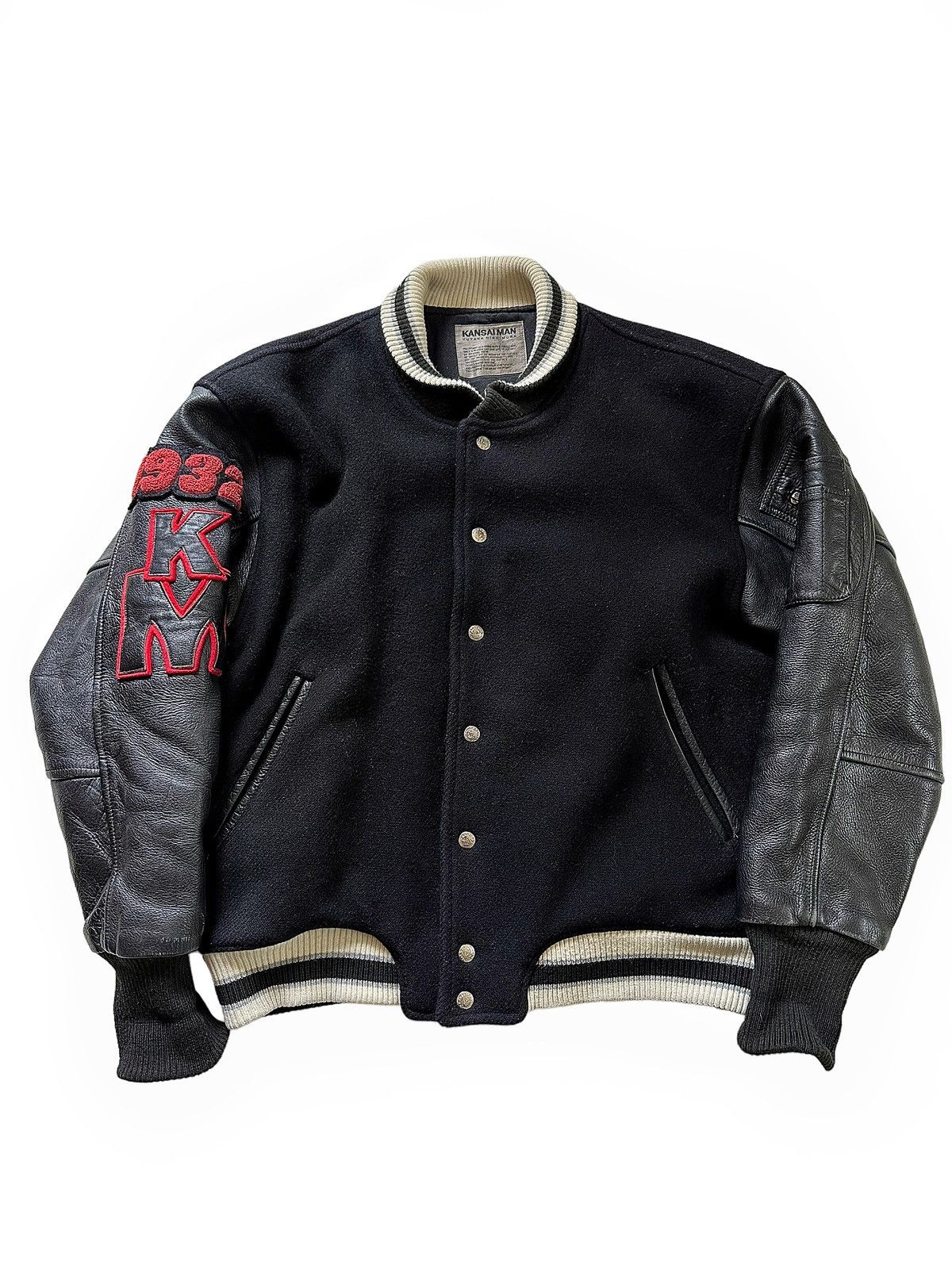 Kansai Yamamoto 1980’s 3D Metal Airplane Varsity Jacket Size US XL / EU 56 / 4 - 2 Thumbnail