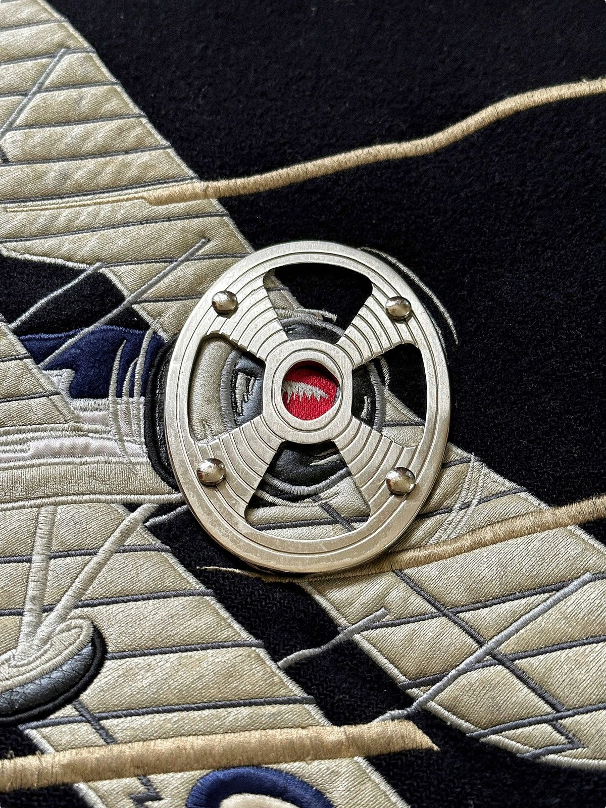 Kansai Yamamoto 1980’s 3D Metal Airplane Varsity Jacket Size US XL / EU 56 / 4 - 3 Thumbnail