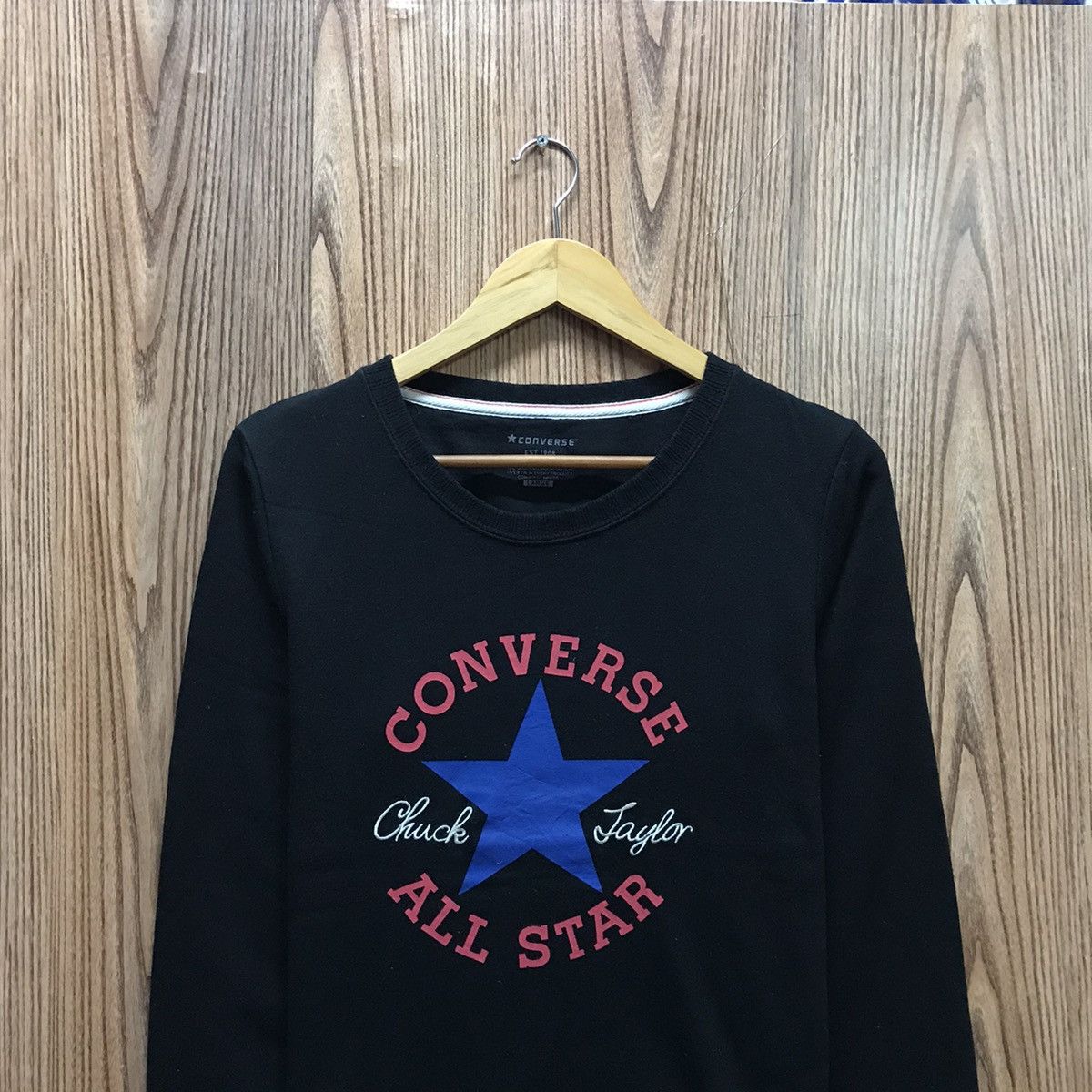 Converse × Japanese Brand × Vintage Vintage Converse Sweatshirt Pullover Jumper Size US S / EU 44-46 / 1 - 2 Thumbnail
