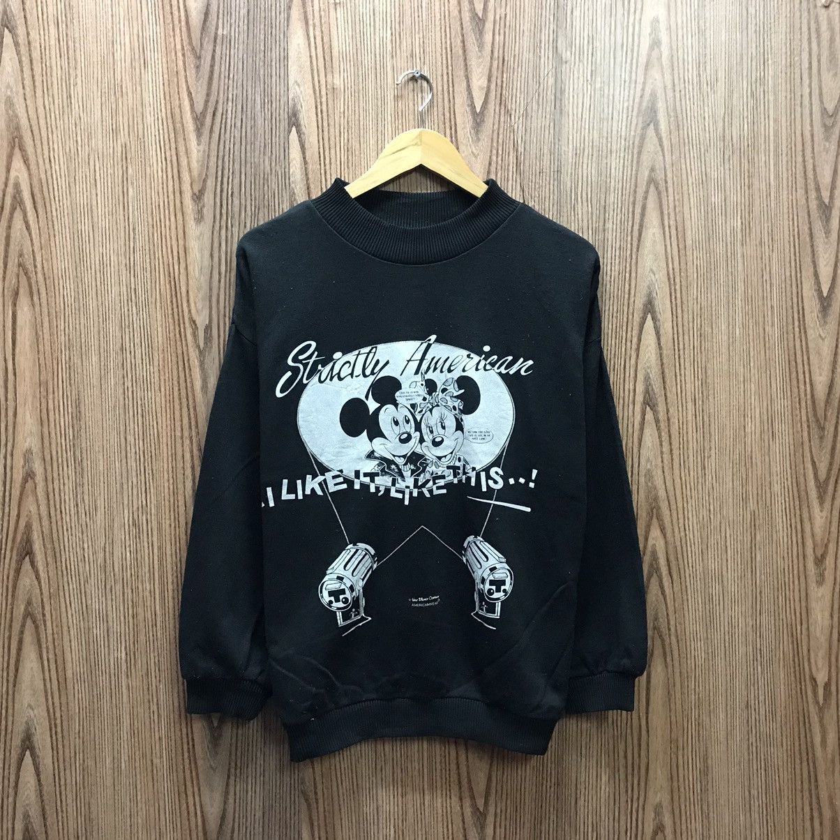 Disney × Mickey Mouse × Vintage Vintage Disney Mickey Minnie Sweatshirt Size US M / EU 48-50 / 2 - 1 Thumbnail