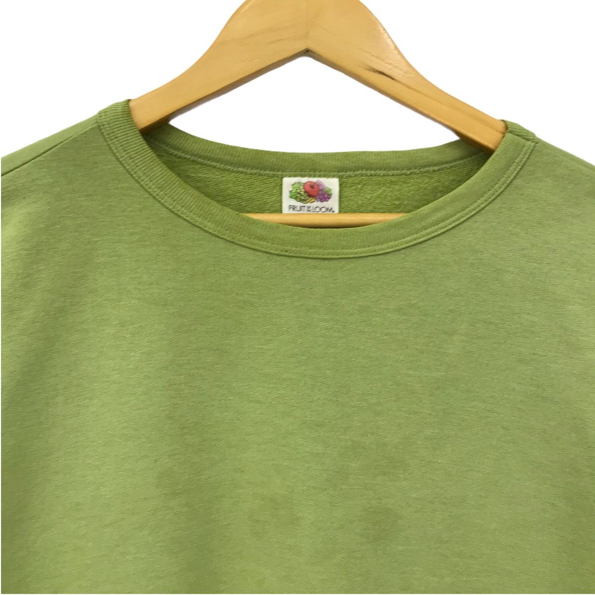 Fruit Of The Loom × Vintage Vintage Fruit Of The Loom Sweatshirt Plain Pullover Jumper Size US L / EU 52-54 / 3 - 2 Thumbnail