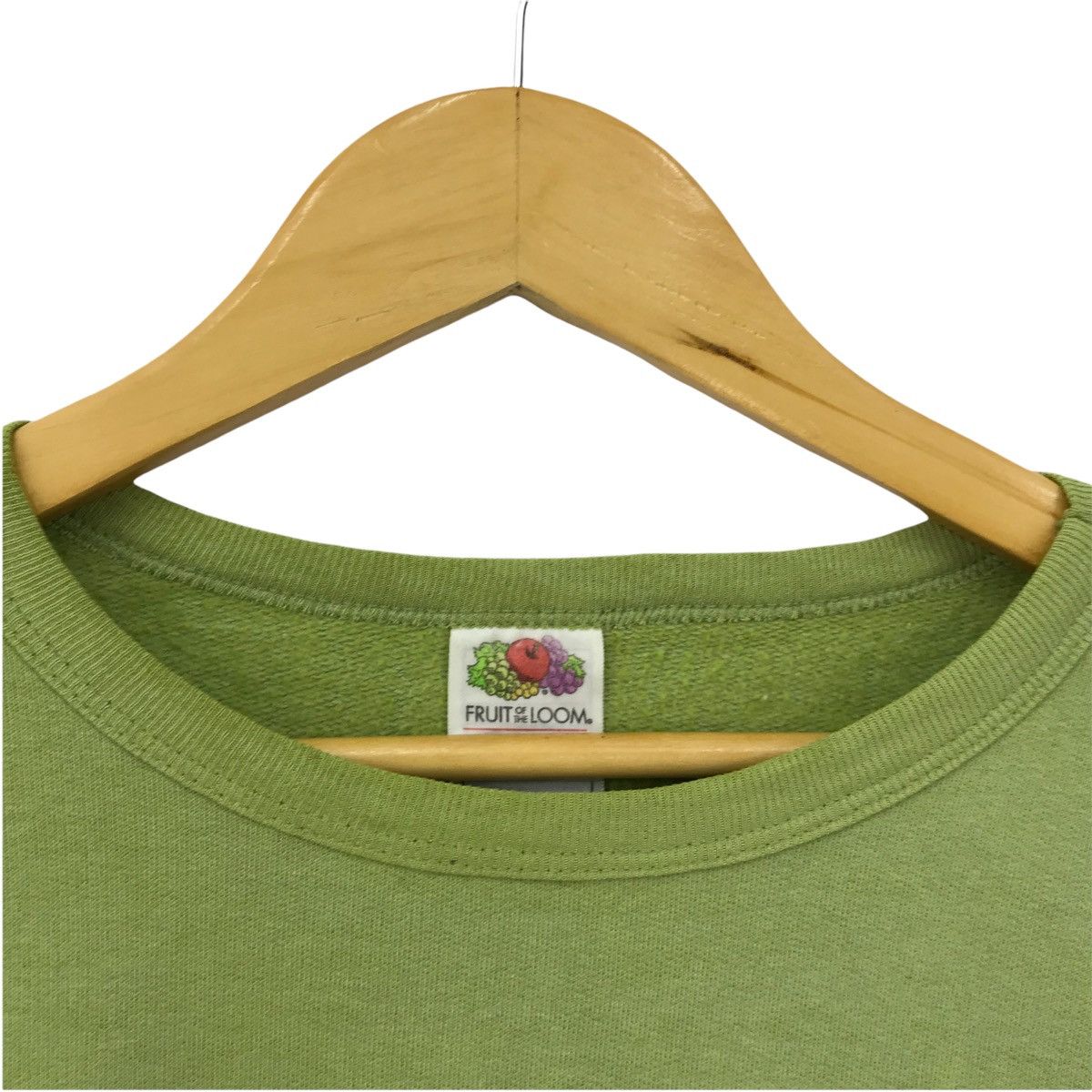 Fruit Of The Loom × Vintage Vintage Fruit Of The Loom Sweatshirt Plain Pullover Jumper Size US L / EU 52-54 / 3 - 3 Thumbnail