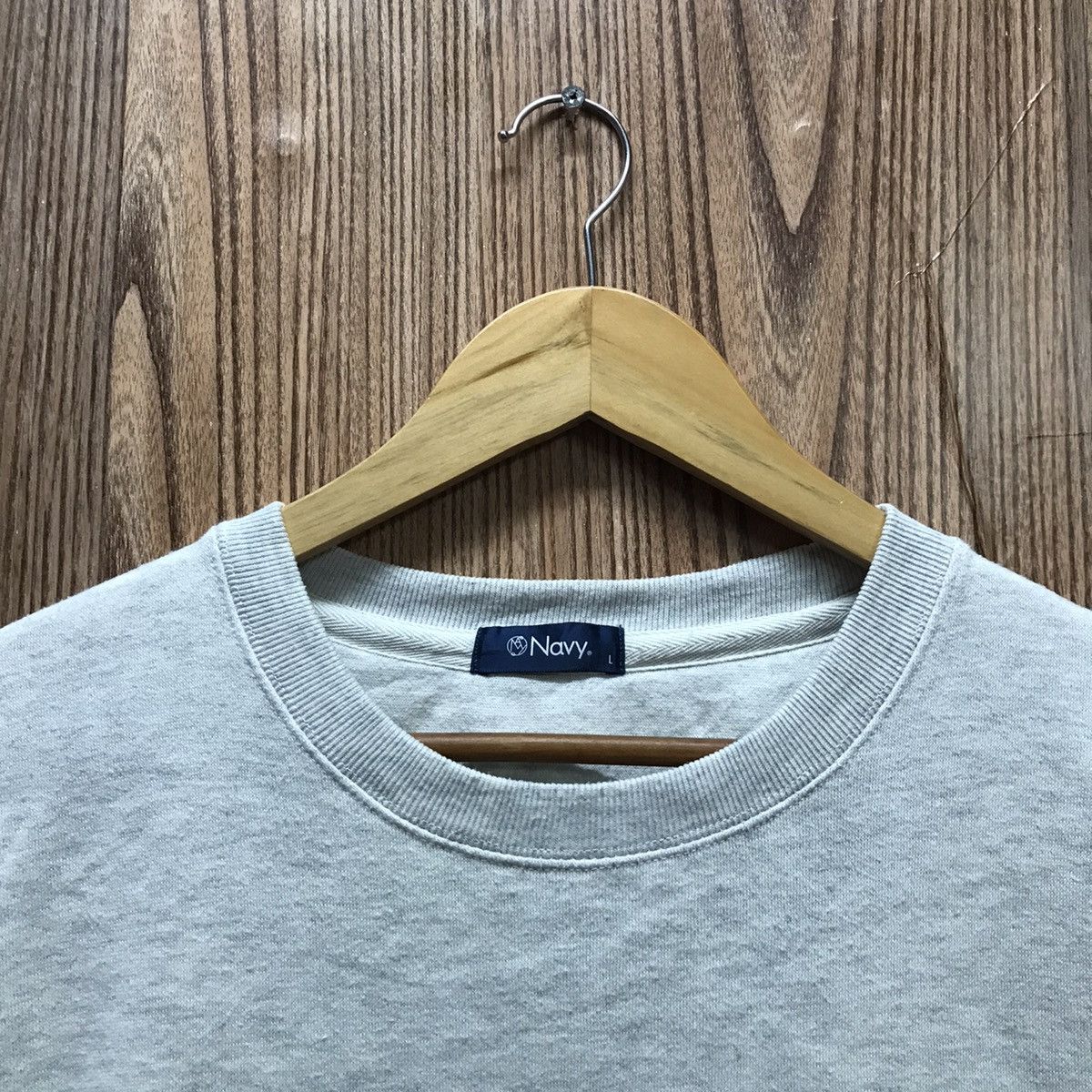 Japanese Brand × Vintage Vintage Navy Sweatshirt CrewNeck Big Logo Embroidery NAVY Size US M / EU 48-50 / 2 - 4 Thumbnail