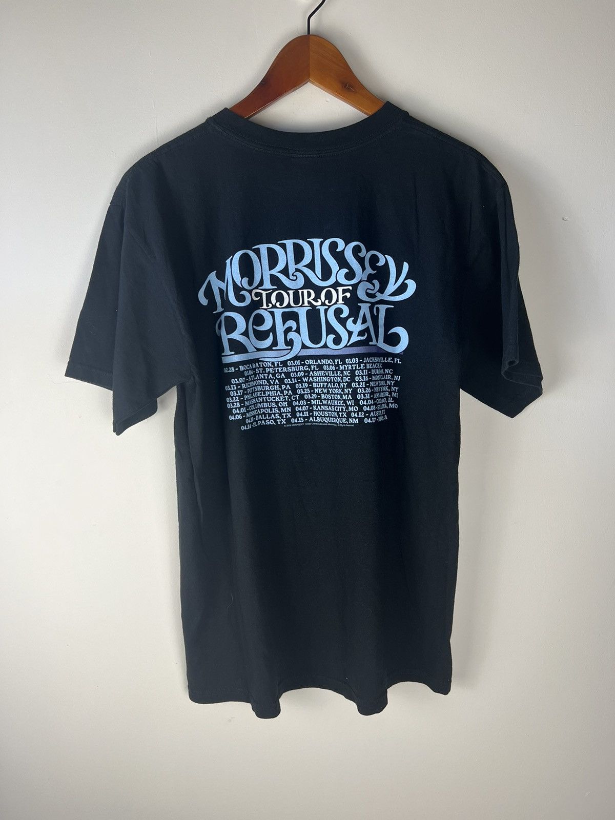 Morrissey 2009 Morrissey Tour of Refusal Tee Size US L / EU 52-54 / 3 - 2 Thumbnail