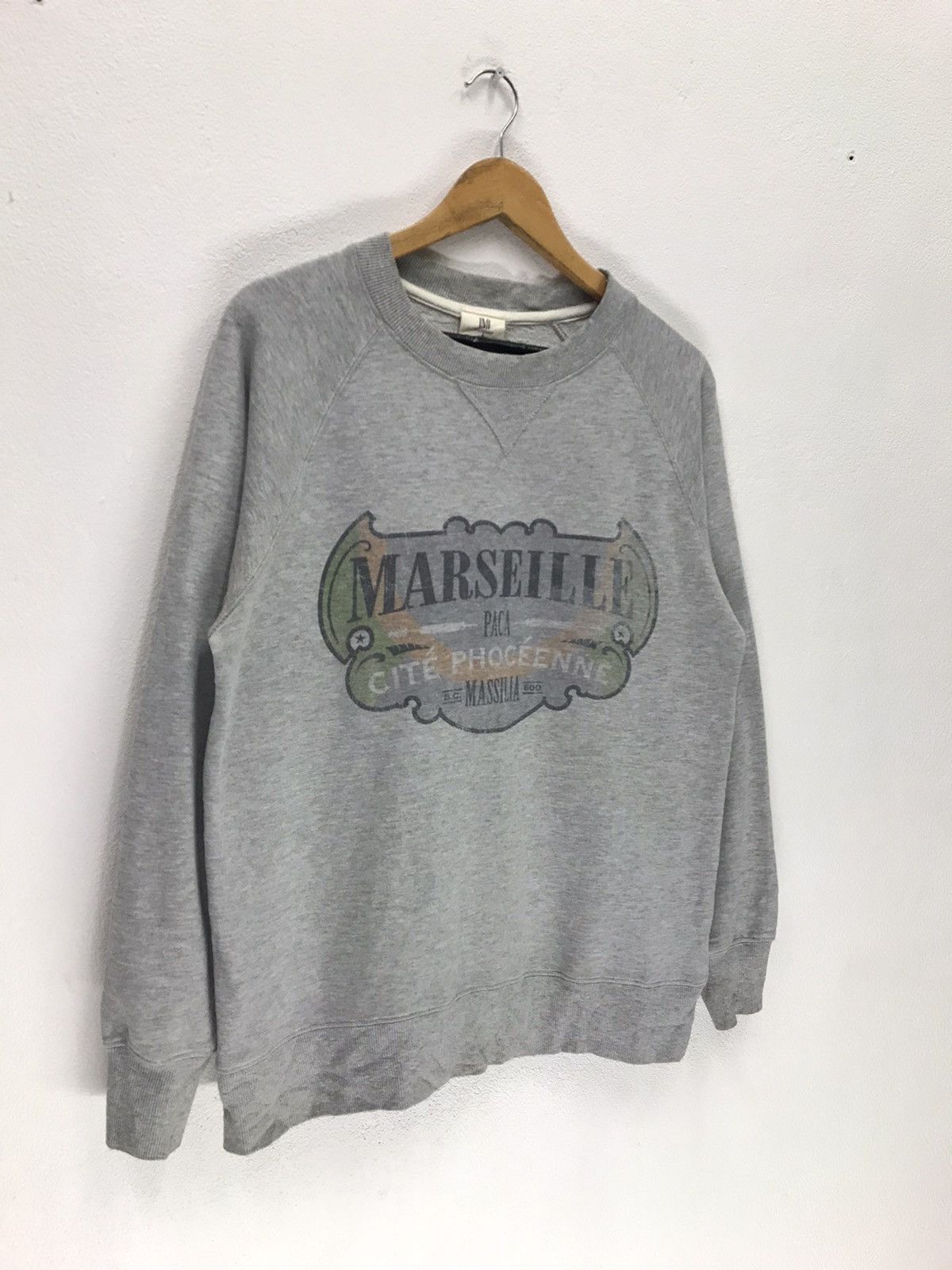 Vintage Vintage MARSEILLE France Big Logo Sweatshirt Size US M / EU 48-50 / 2 - 5 Thumbnail