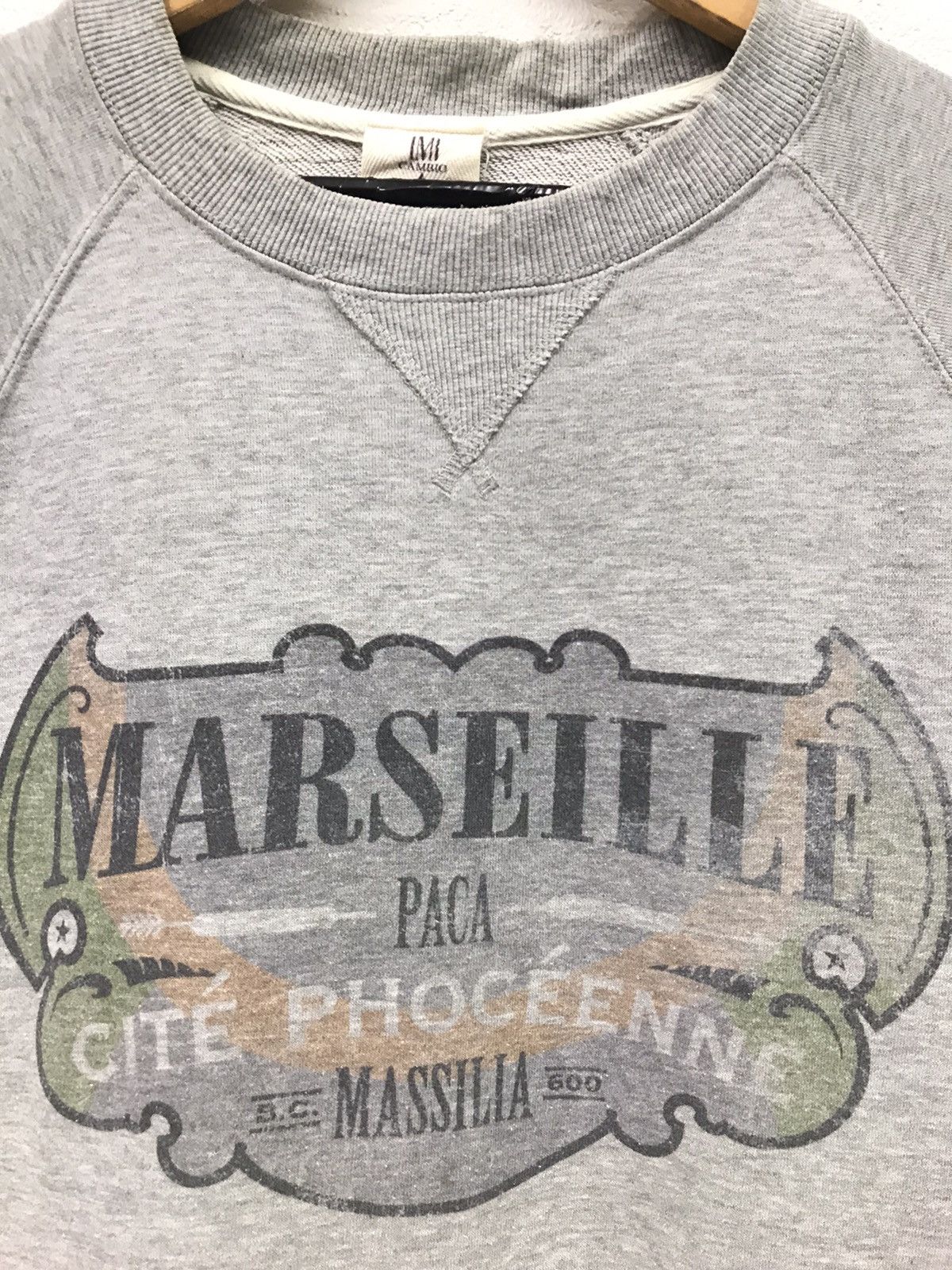 Vintage Vintage MARSEILLE France Big Logo Sweatshirt Size US M / EU 48-50 / 2 - 4 Thumbnail