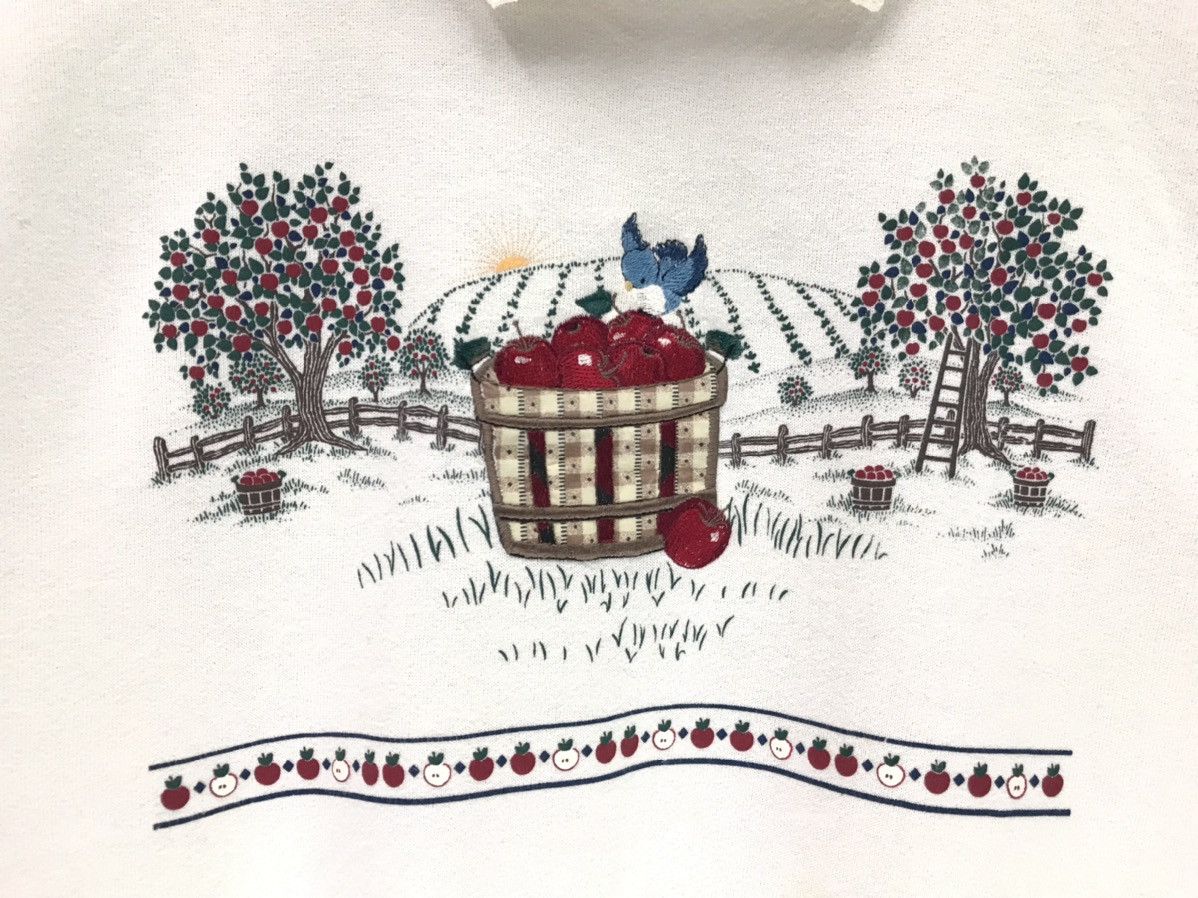 Vintage Vintage Morning Sun Bird Cherry Art Sweatshirt Size US L / EU 52-54 / 3 - 3 Thumbnail