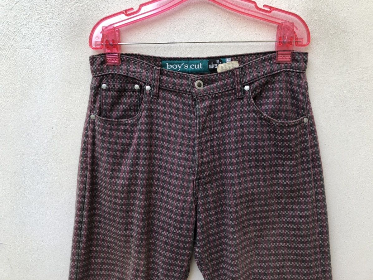 Levi's Vintage 90s Levi’s Silvertab Boy’s Cut Embroidery Checkered Size US 30 / EU 46 - 7 Thumbnail