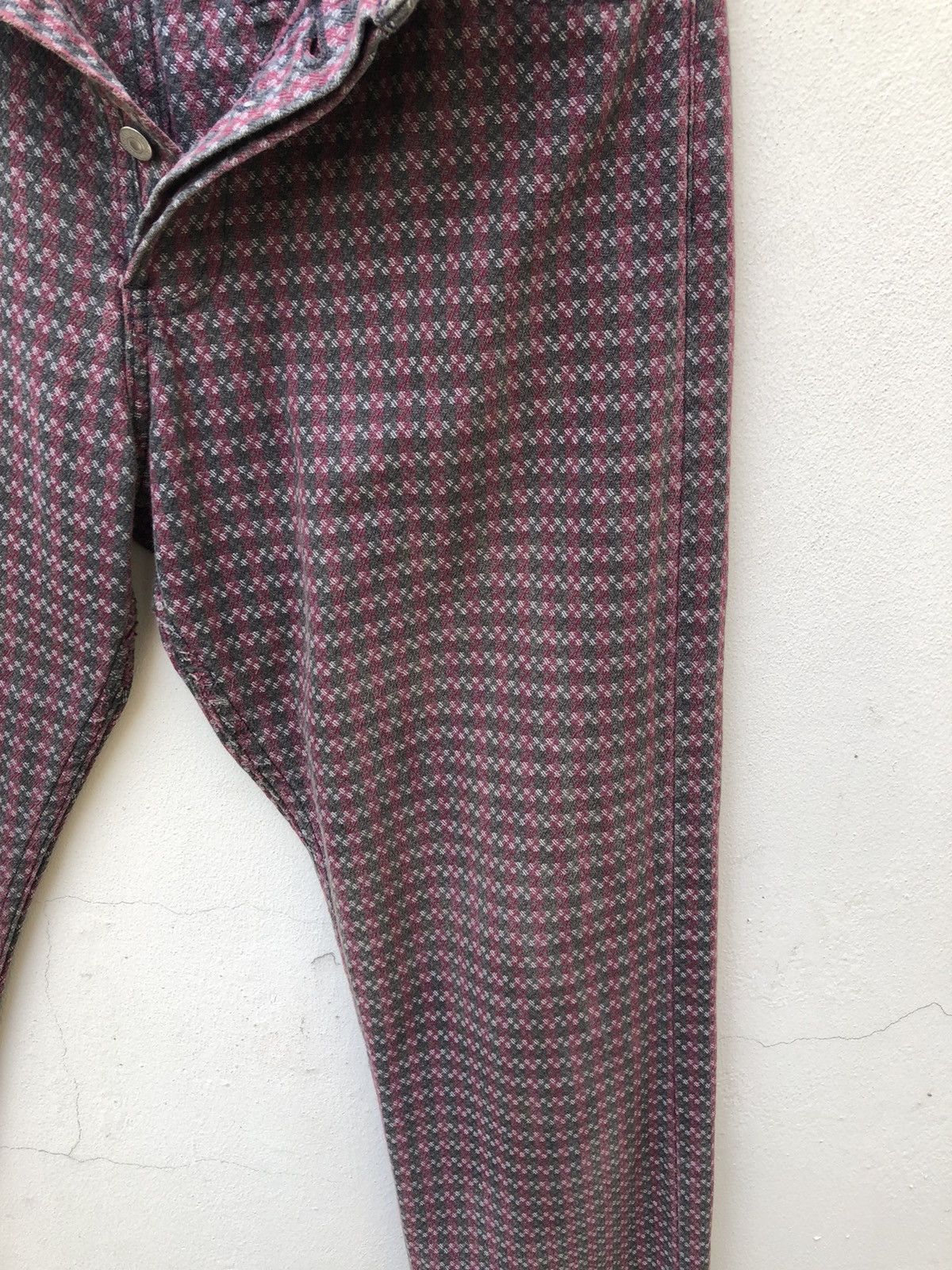 Levi's Vintage 90s Levi’s Silvertab Boy’s Cut Embroidery Checkered Size US 30 / EU 46 - 10 Thumbnail