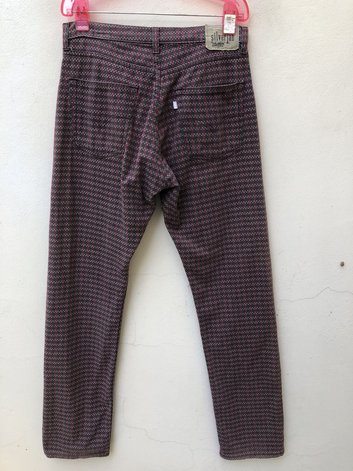 Levi's Vintage 90s Levi’s Silvertab Boy’s Cut Embroidery Checkered Size US 30 / EU 46 - 14 Thumbnail