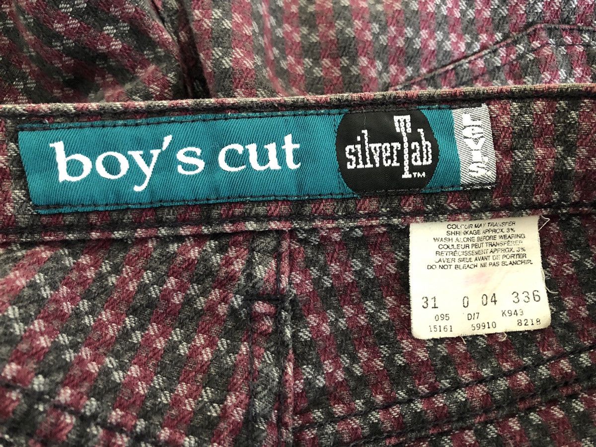 Levi's Vintage 90s Levi’s Silvertab Boy’s Cut Embroidery Checkered Size US 30 / EU 46 - 21 Thumbnail