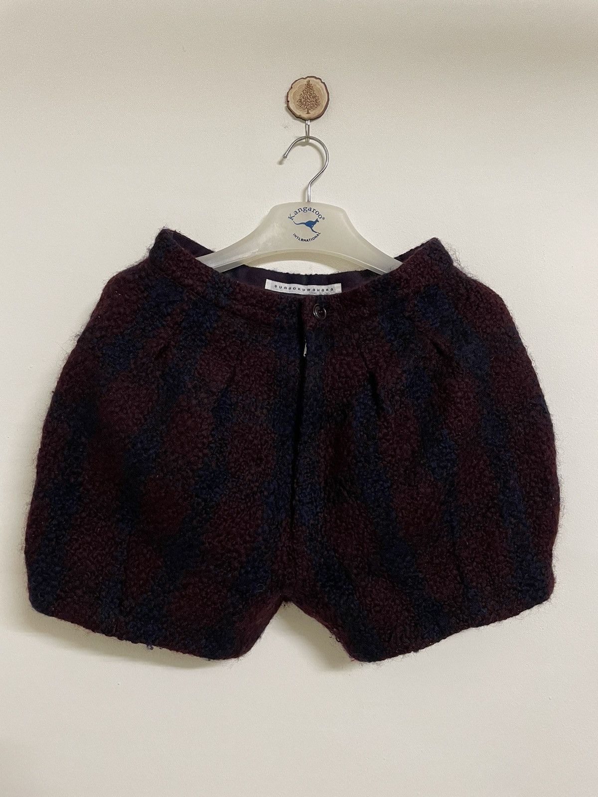 Issey Miyake × Japanese Brand Sunao Kuwahara by Issey Miyake Checkered Ballon Wool Shorts Size US 28 / EU 44 - 1 Thumbnail