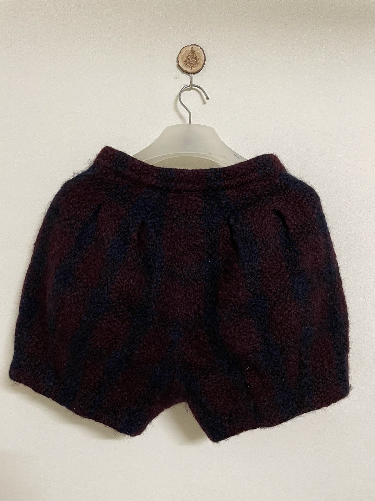 Issey Miyake × Japanese Brand Sunao Kuwahara by Issey Miyake Checkered Ballon Wool Shorts Size US 28 / EU 44 - 2 Thumbnail