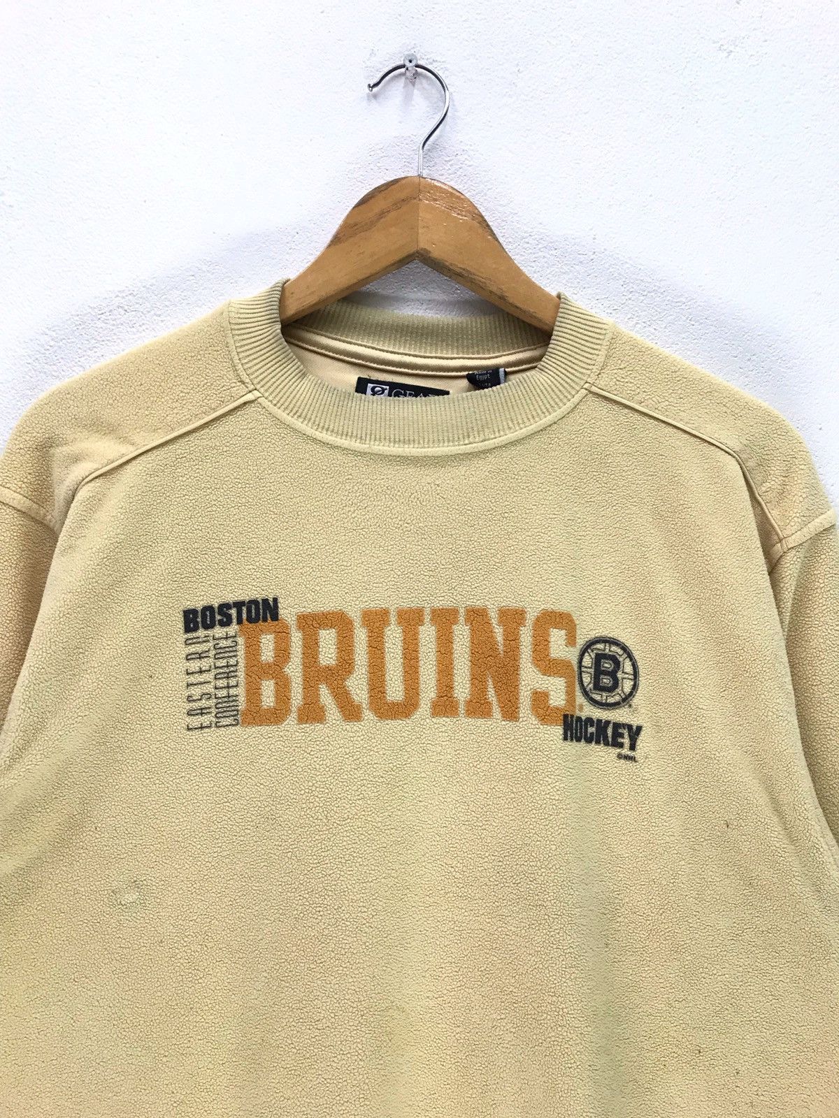 NHL × Vintage Vintage Boston Bruin NHL Hockey Ice Sweatshirt Size US M / EU 48-50 / 2 - 2 Thumbnail