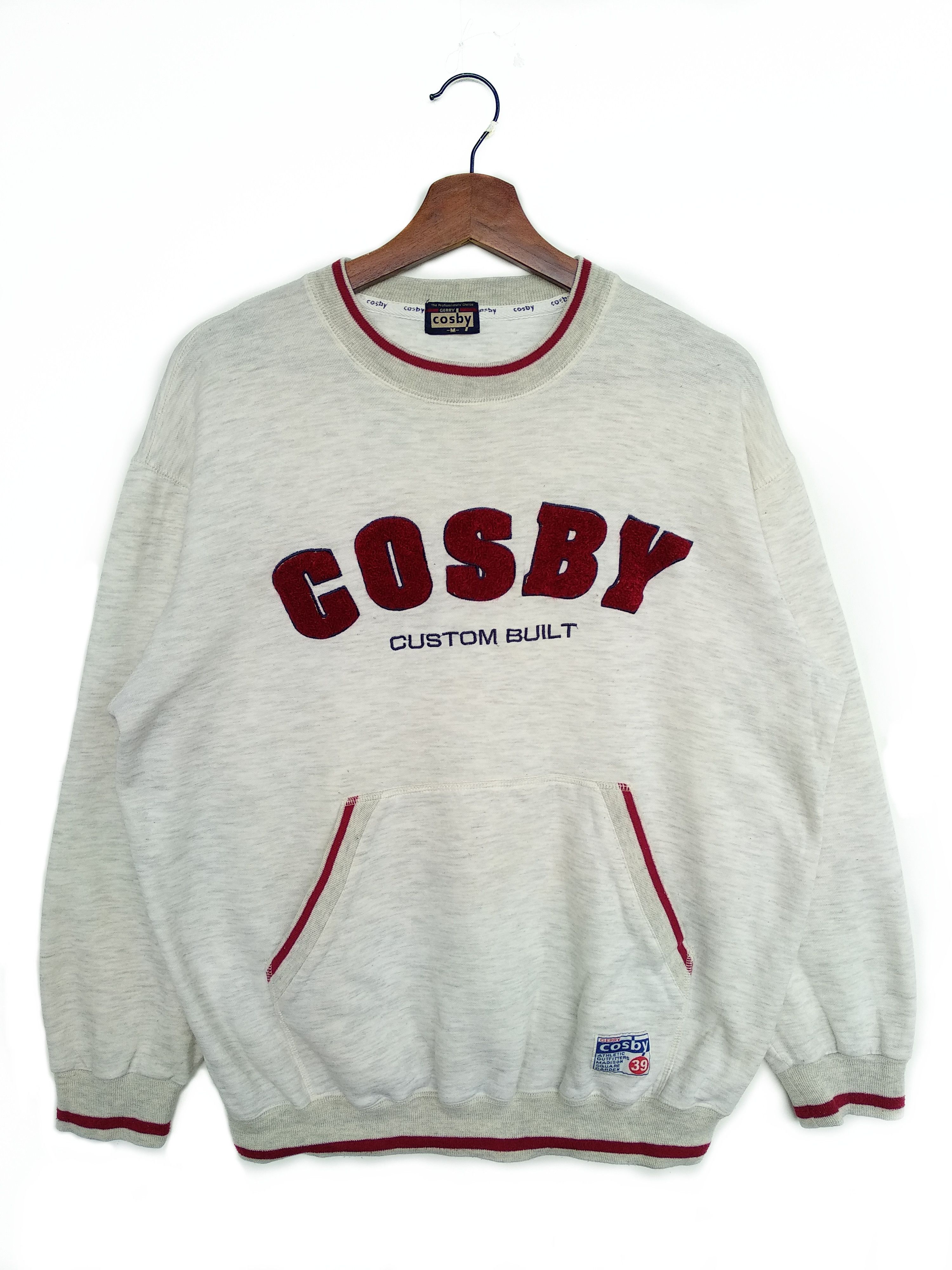 Vintage Cosby Spell Out Sweatshirt/Size M/Gray Colour.