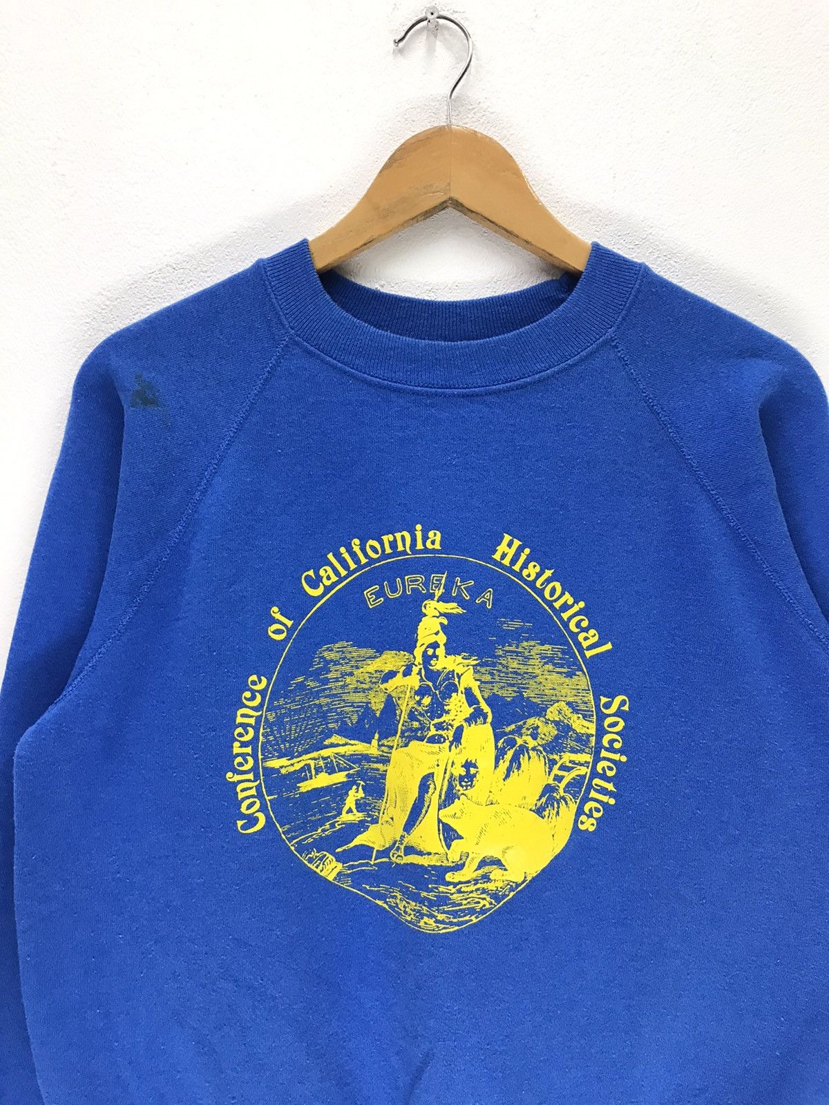 Hanes × Vintage Vintage 80 California Historical Societies Sweatshirt Size US M / EU 48-50 / 2 - 2 Thumbnail