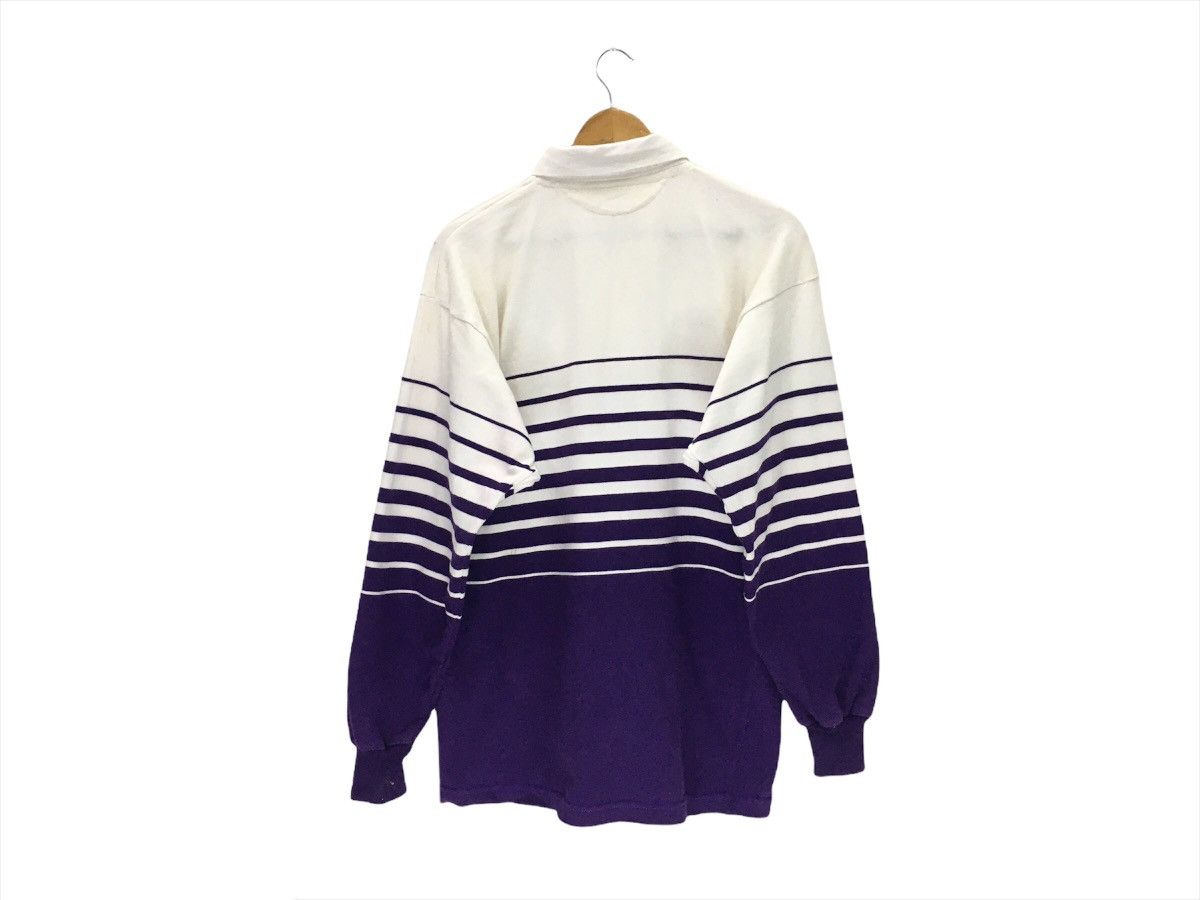 Vintage Vintage 90s 1994 Stonehill College Striped Rugby Shirt Size US L / EU 52-54 / 3 - 2 Thumbnail