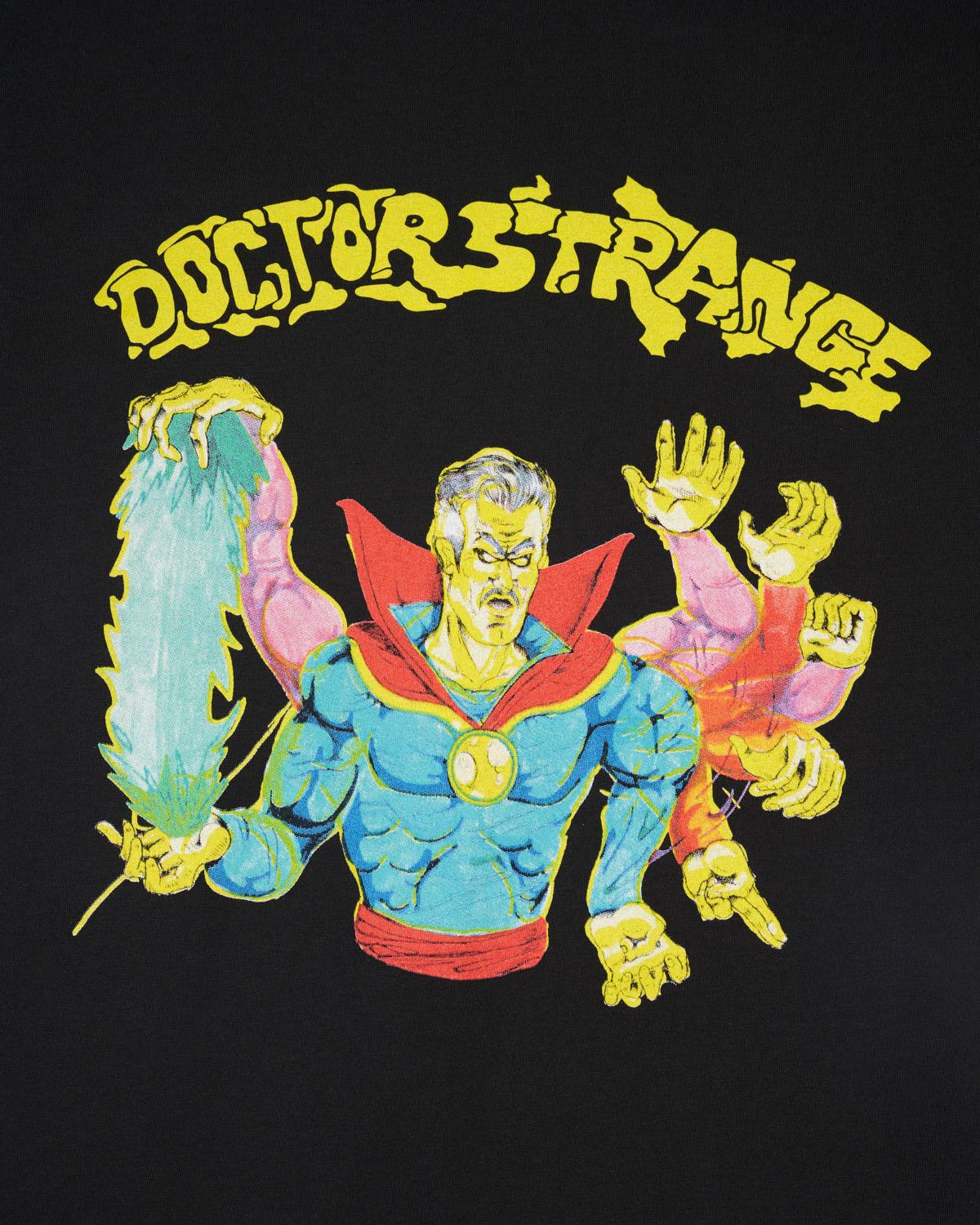 image of Brain Dead x Marvel Comics Doctor Strange Trickery in Black, Men's (Size Medium)