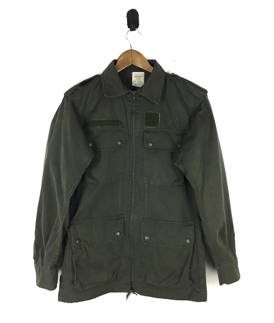 Vintage vintage 1986 France Socovet Military Army Jacket Size US M / EU 48-50 / 2 - 1 Thumbnail