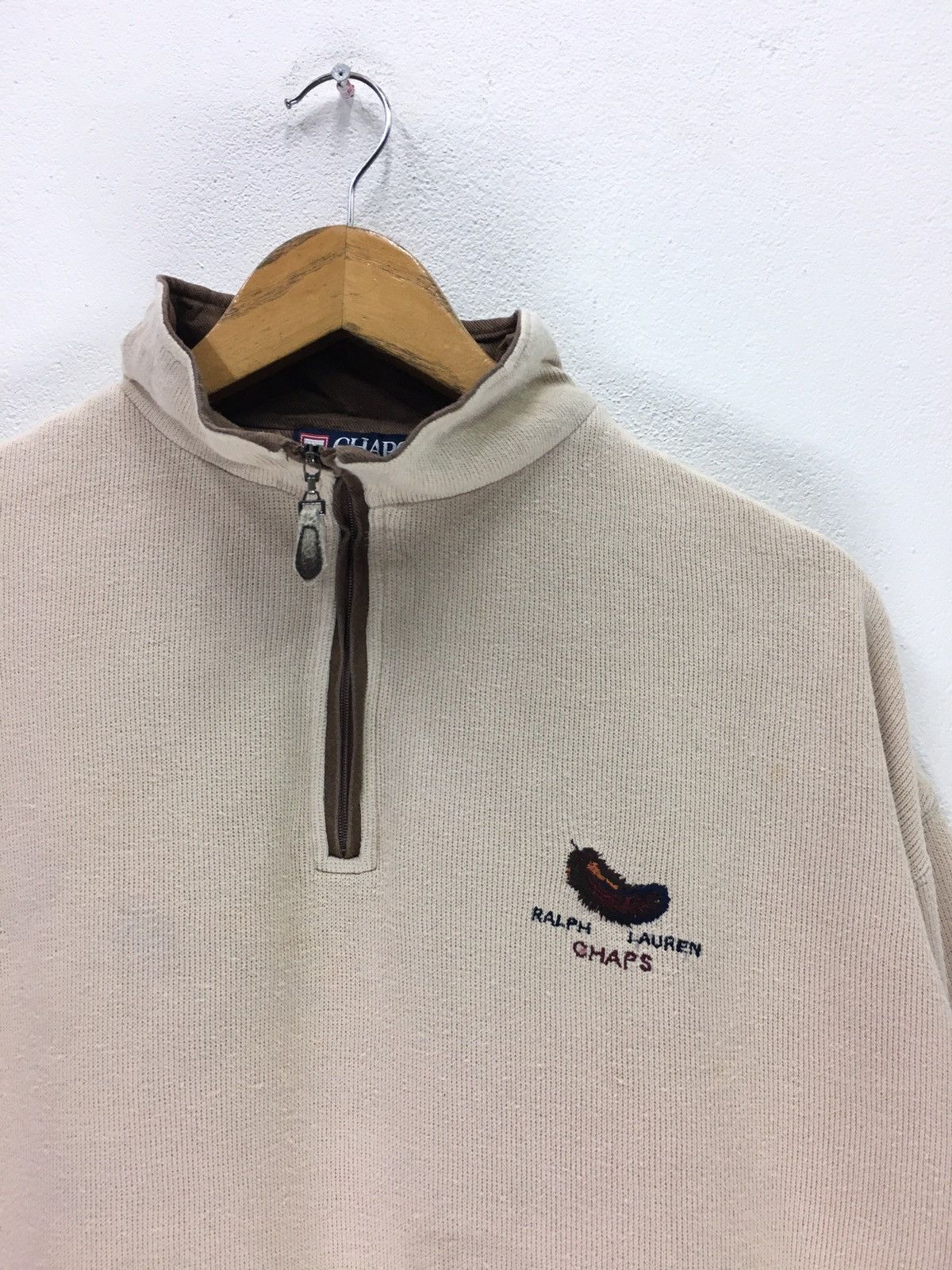 Chaps Ralph Lauren × Ralph Lauren × Vintage Vintage Chaps Ralph Lauren Half Zipper Sweater Size US L / EU 52-54 / 3 - 2 Thumbnail