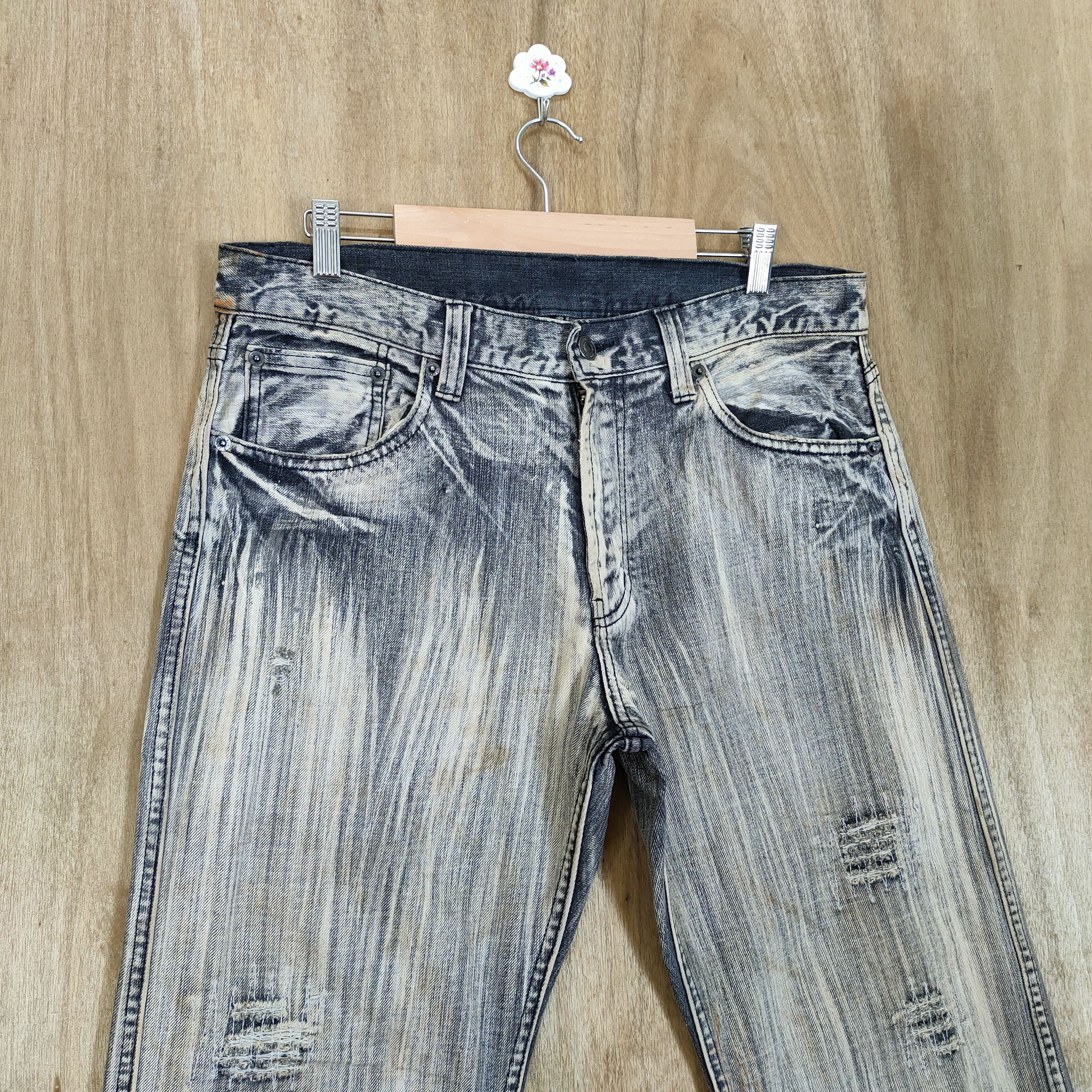 Japanese Brand VINTAGE JAPANESE STRAIGHT FADED JEANS DENIM PANTS Size US 34 / EU 50 - 2 Thumbnail