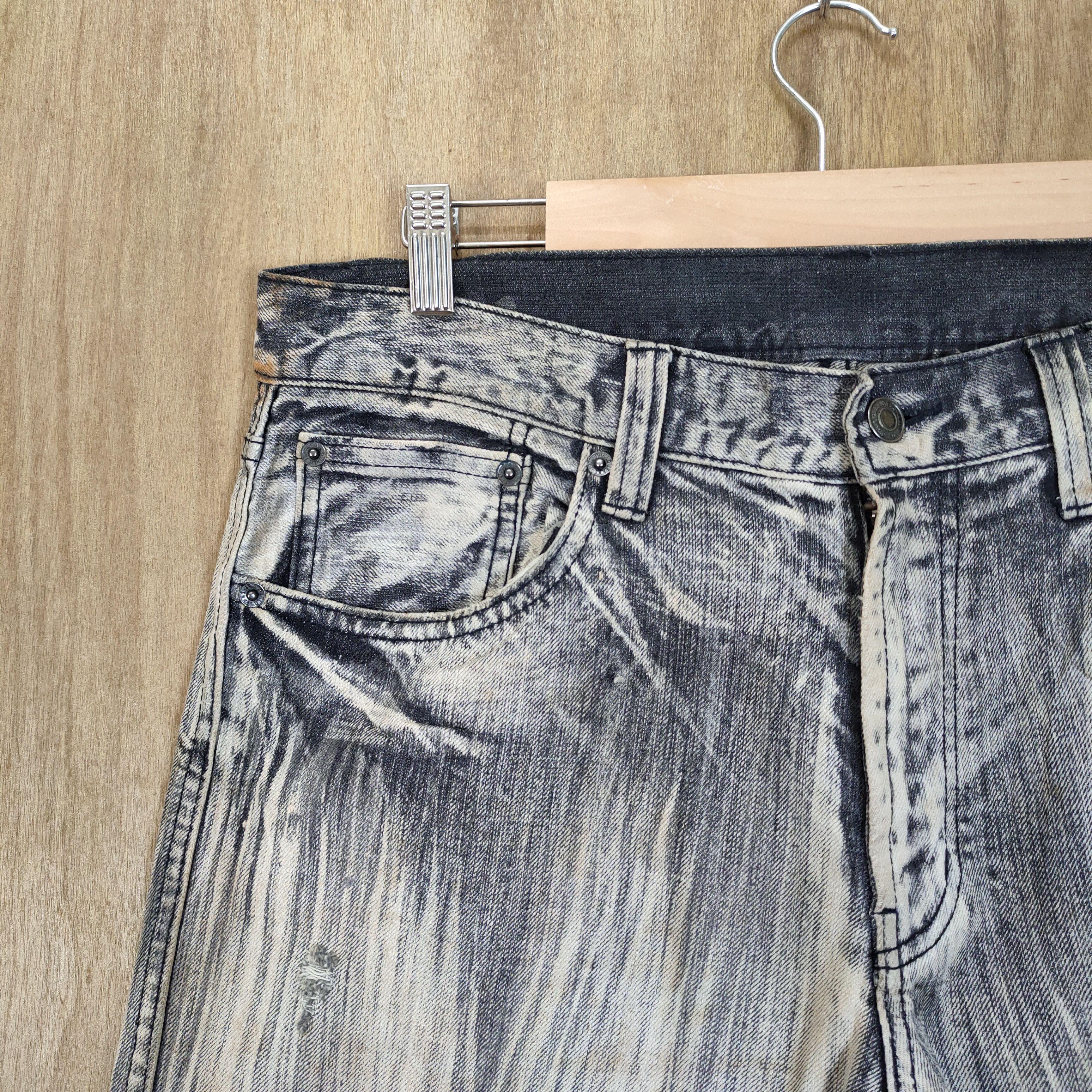 Japanese Brand VINTAGE JAPANESE STRAIGHT FADED JEANS DENIM PANTS Size US 34 / EU 50 - 4 Thumbnail