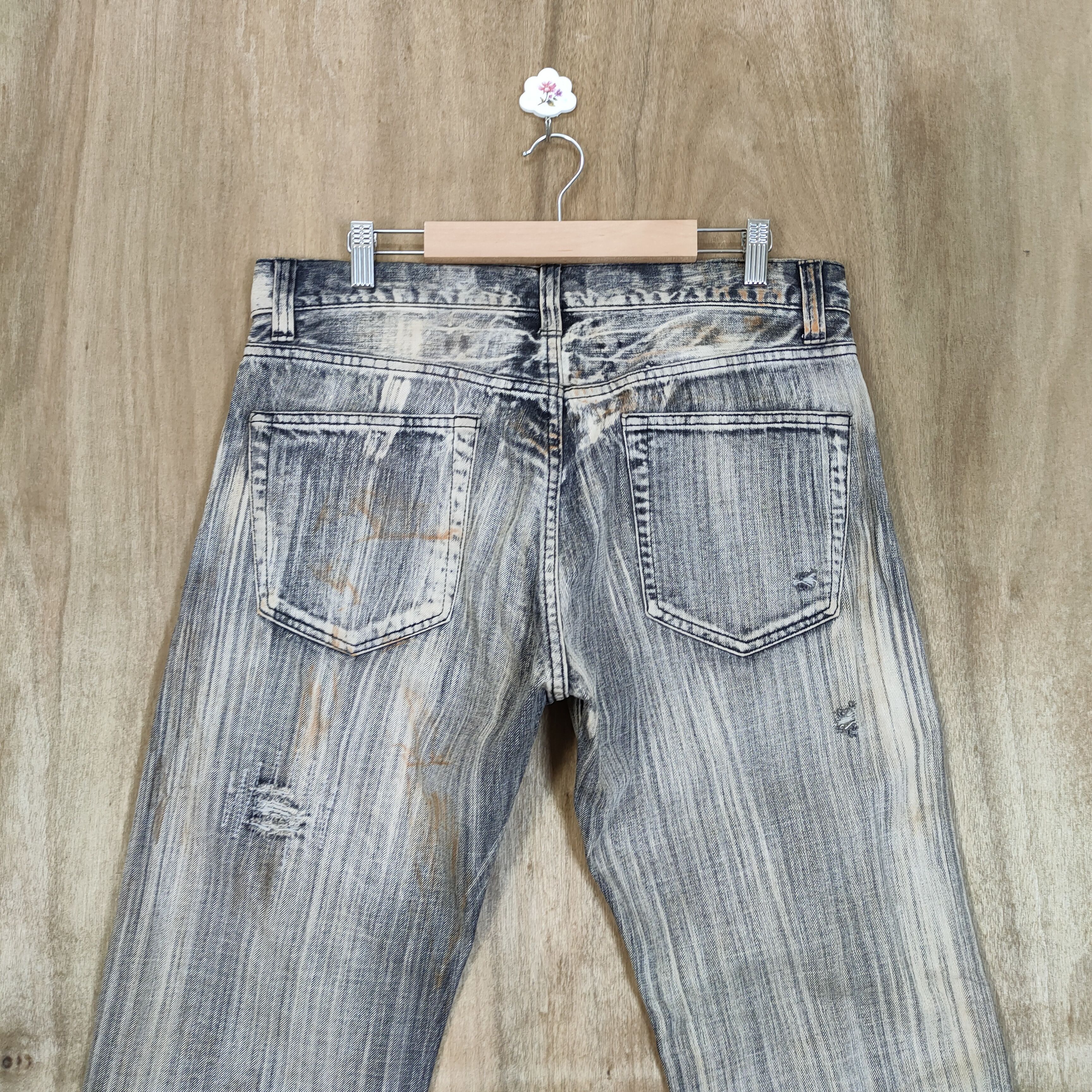 Japanese Brand VINTAGE JAPANESE STRAIGHT FADED JEANS DENIM PANTS Size US 34 / EU 50 - 11 Thumbnail