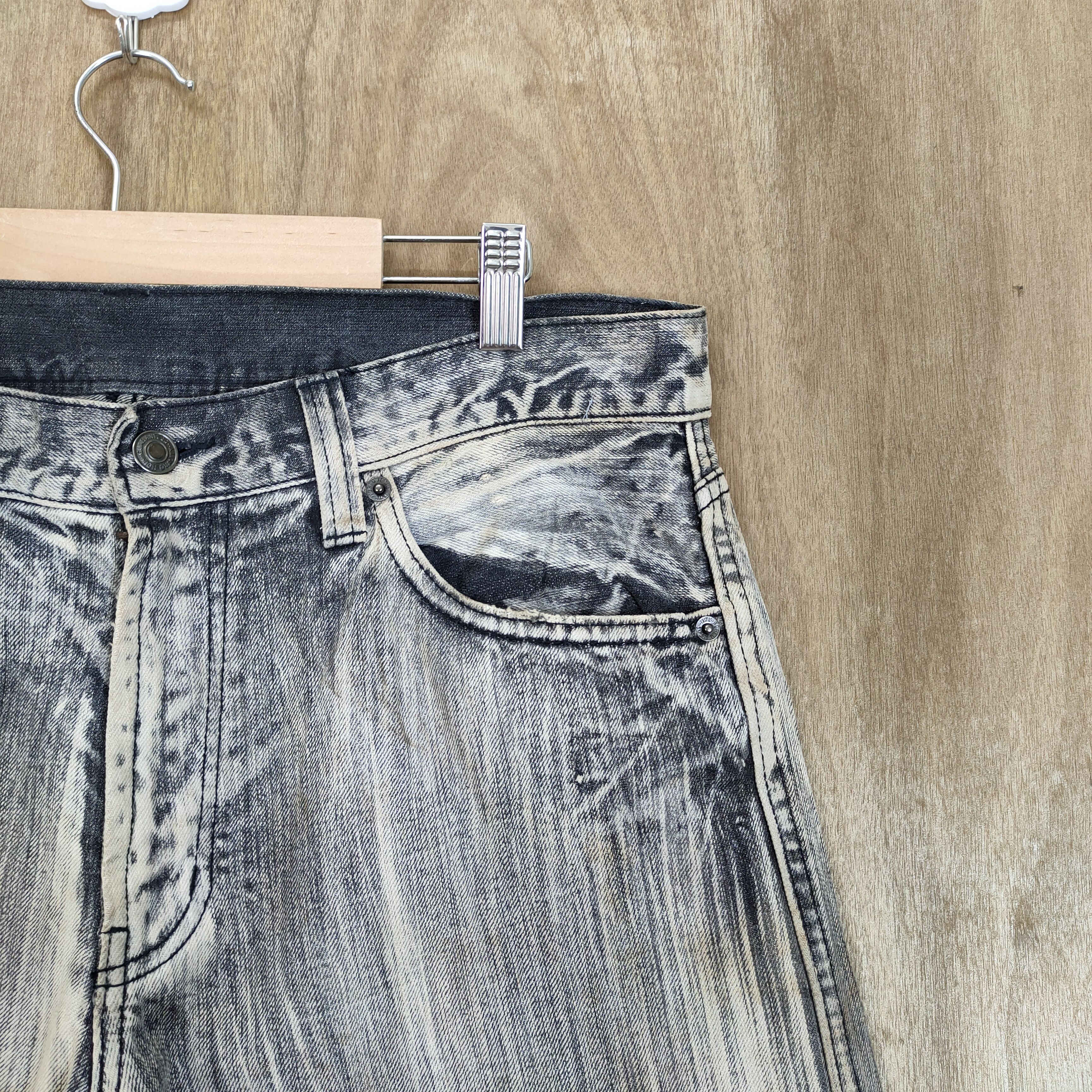 Japanese Brand VINTAGE JAPANESE STRAIGHT FADED JEANS DENIM PANTS Size US 34 / EU 50 - 5 Thumbnail