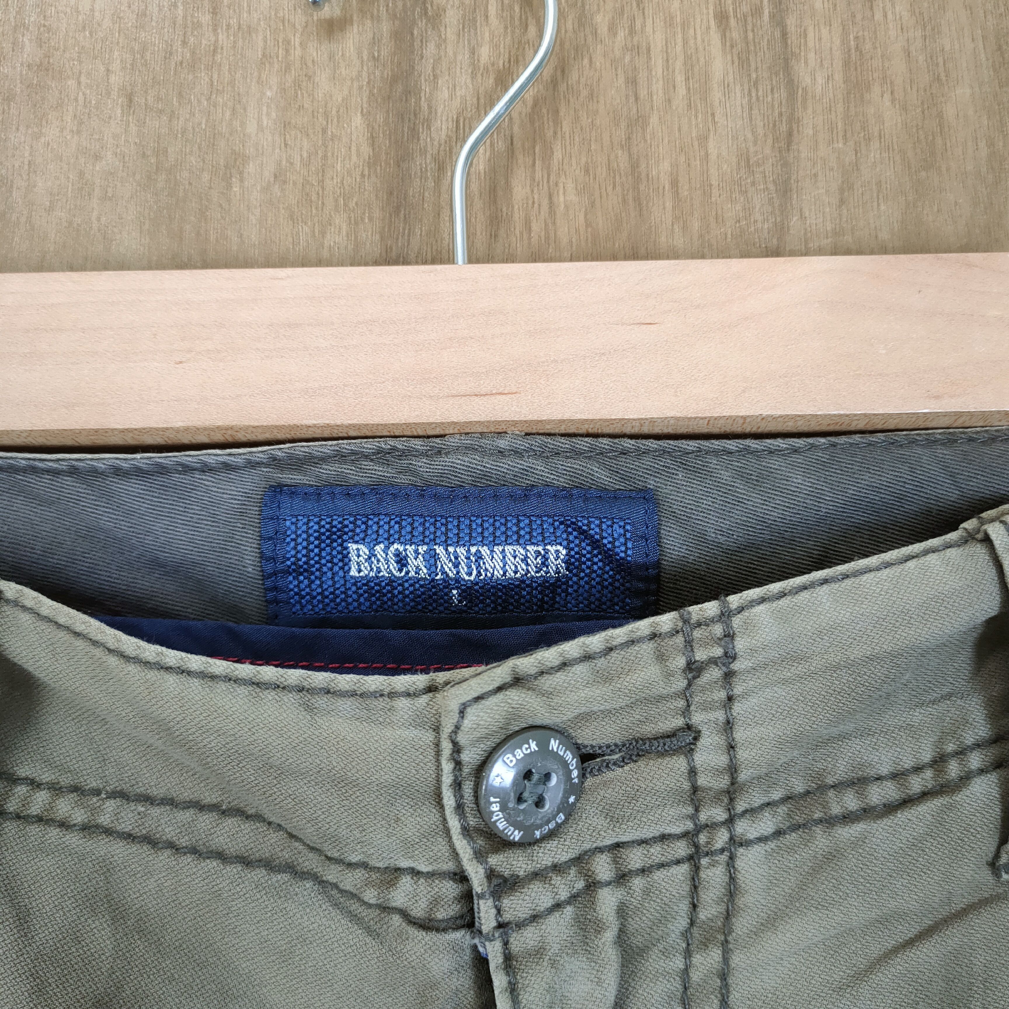 Japanese Brand VINTAGE BACK NUMBER FADED CARGO PANTS Size US 34 / EU 50 - 9 Thumbnail
