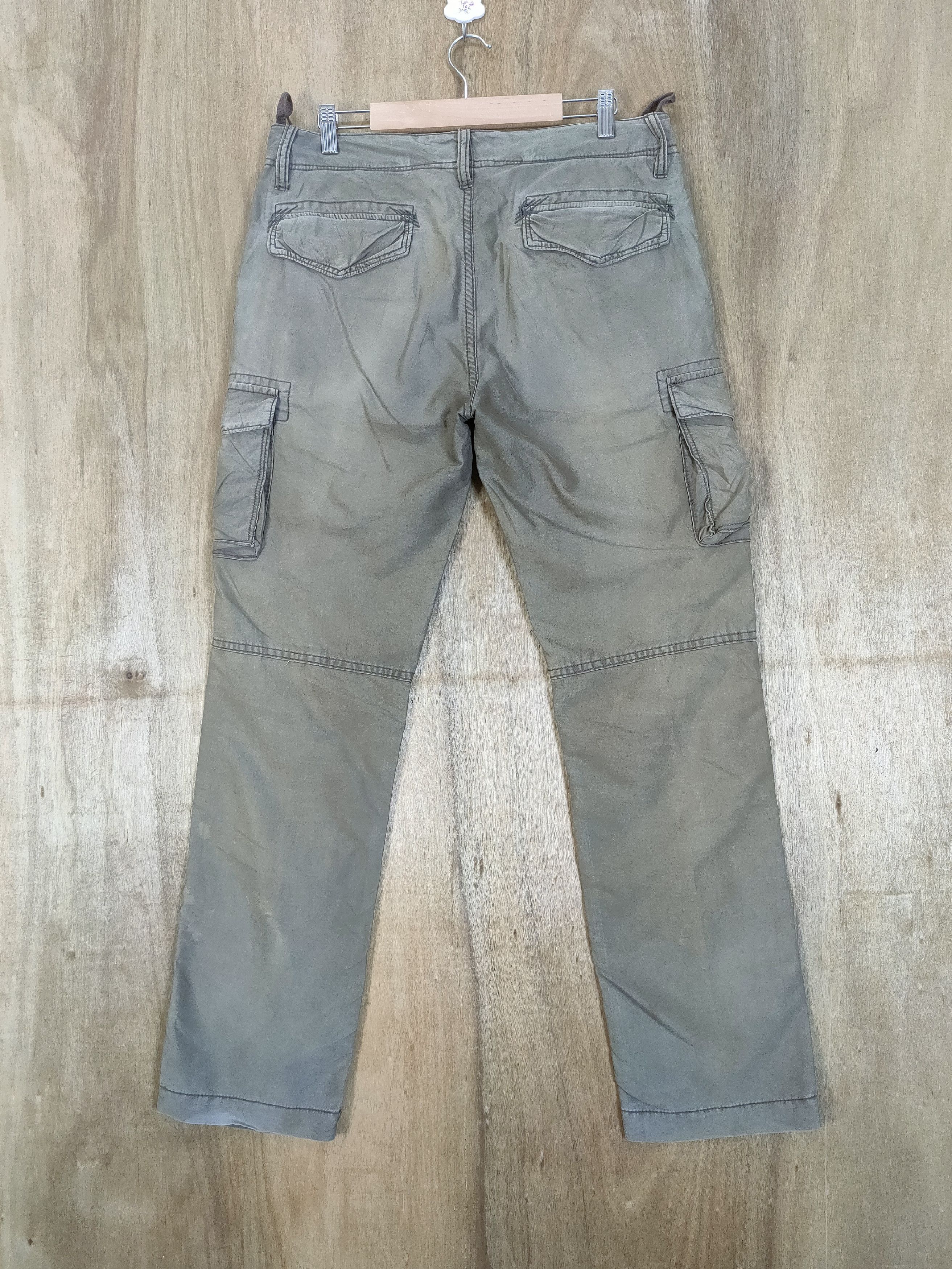 Japanese Brand VINTAGE BACK NUMBER FADED CARGO PANTS Size US 34 / EU 50 - 7 Thumbnail