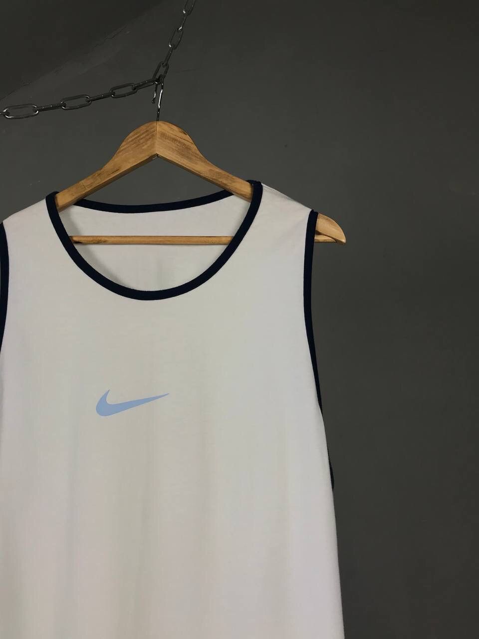 Nike × Vintage Nike swoosh streetwear vintage center logo tee Size US L / EU 52-54 / 3 - 2 Thumbnail