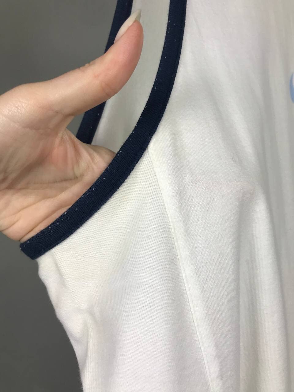 Nike × Vintage Nike swoosh streetwear vintage center logo tee Size US L / EU 52-54 / 3 - 9 Thumbnail