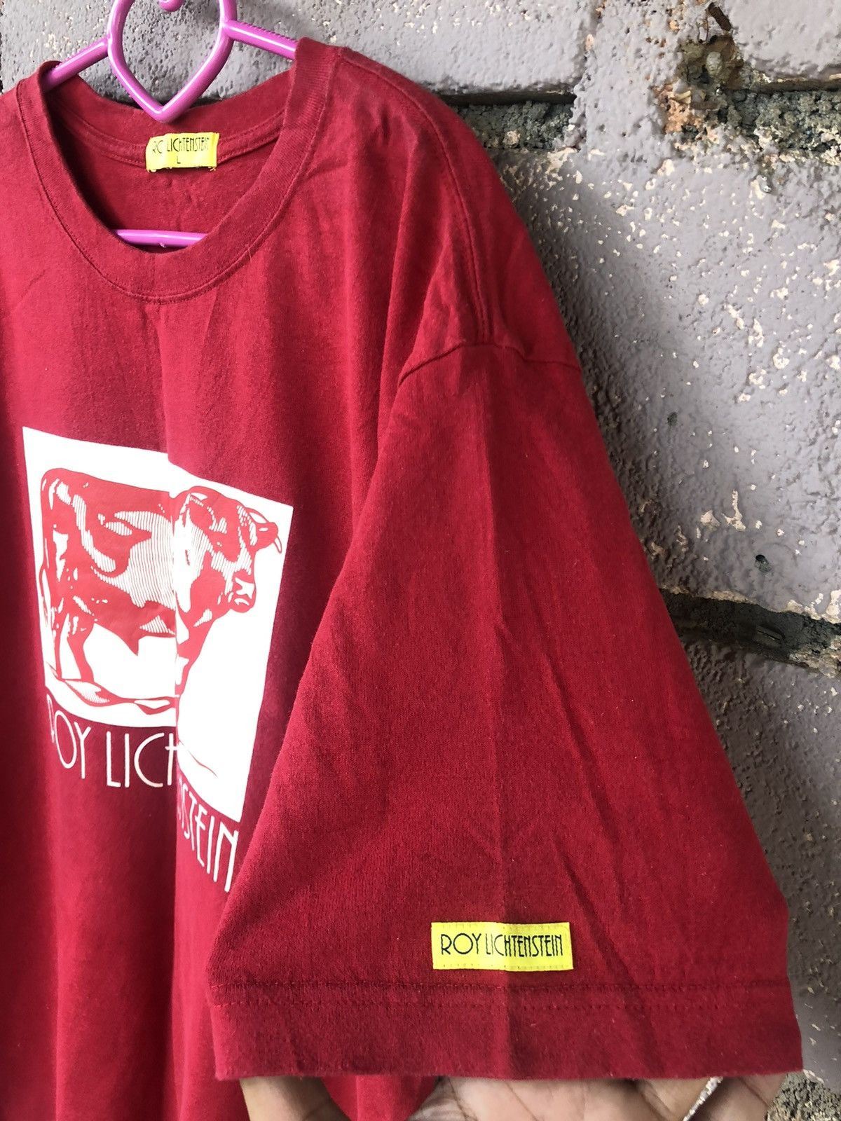 Other Rare Roy Lichtenstein Cow Going Abstract Pop Art Tee Size US L / EU 52-54 / 3 - 3 Thumbnail