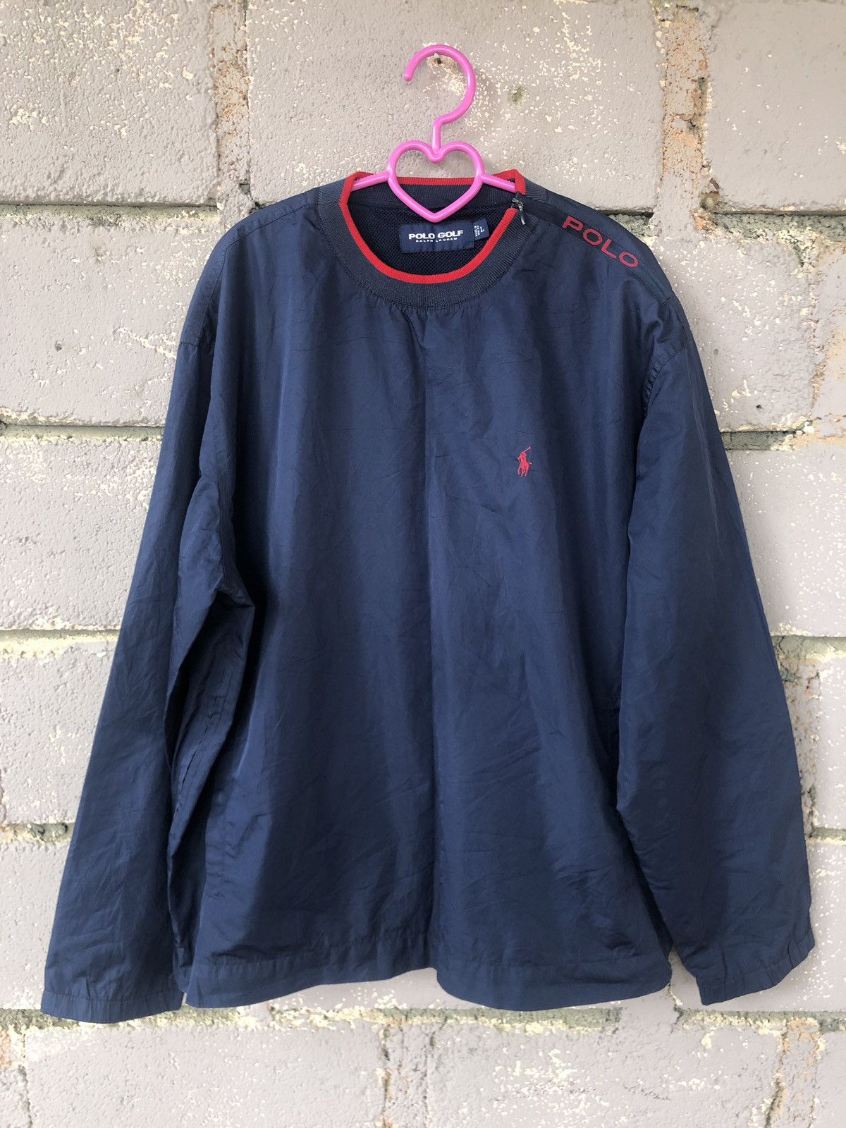 image of Lo Life x Polo Ralph Lauren Vintage Polo Golf Ralph Laurent Sweater in Blue Black (Size Large)