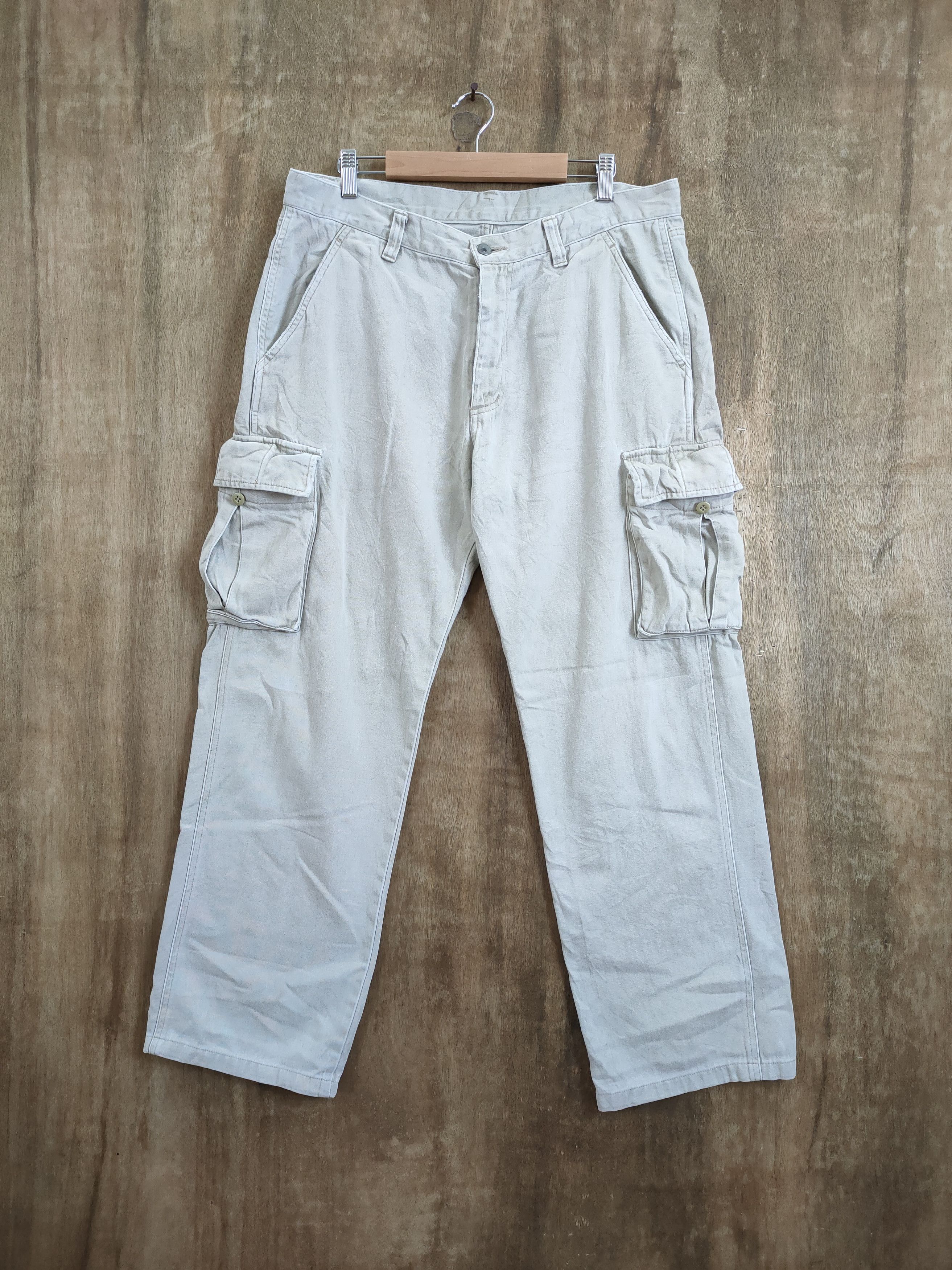 Japanese Brand × White's Boots JAPANESE BRAND BAGGY CARGO PANTS Size US 34 / EU 50 - 1 Thumbnail
