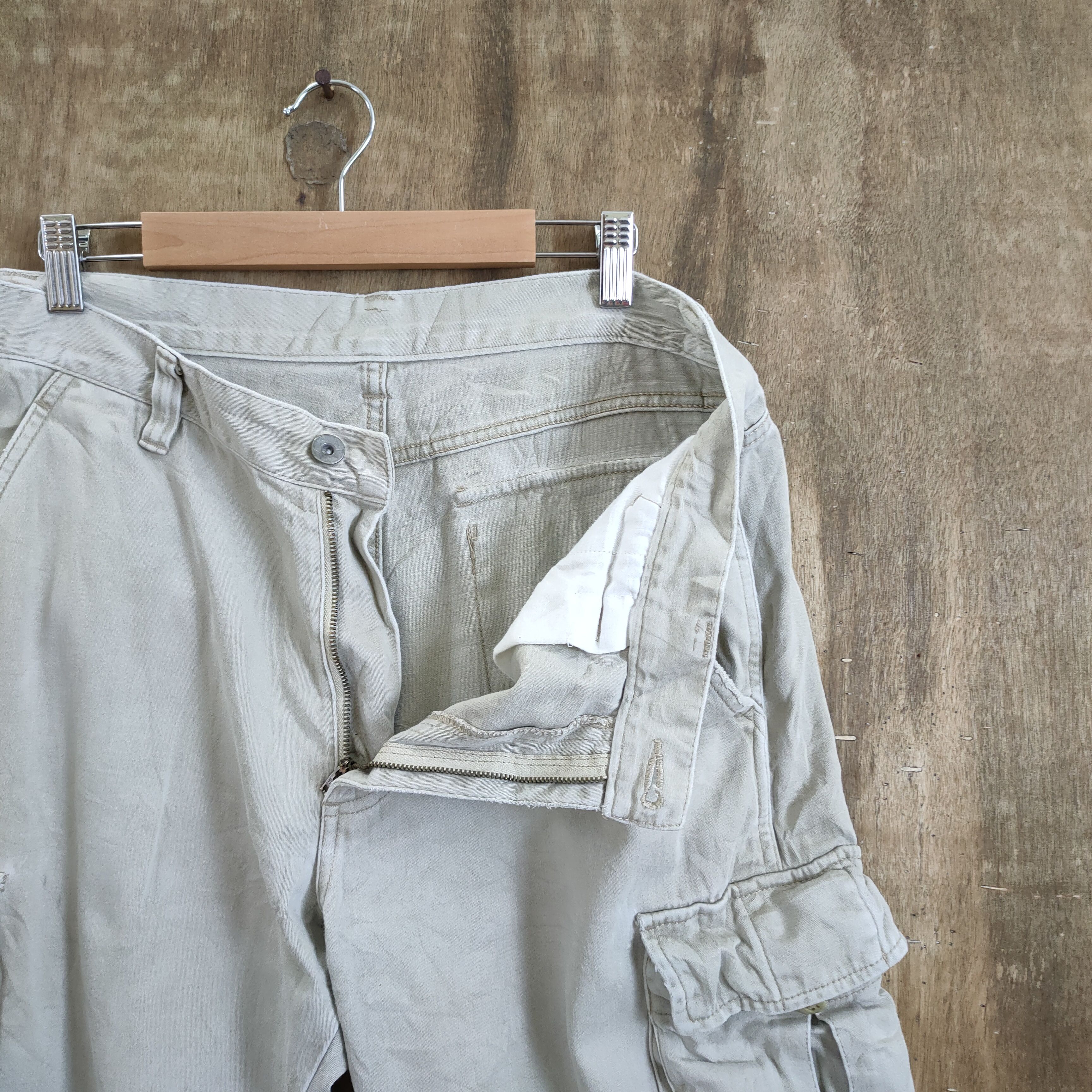 Japanese Brand × White's Boots JAPANESE BRAND BAGGY CARGO PANTS Size US 34 / EU 50 - 8 Thumbnail
